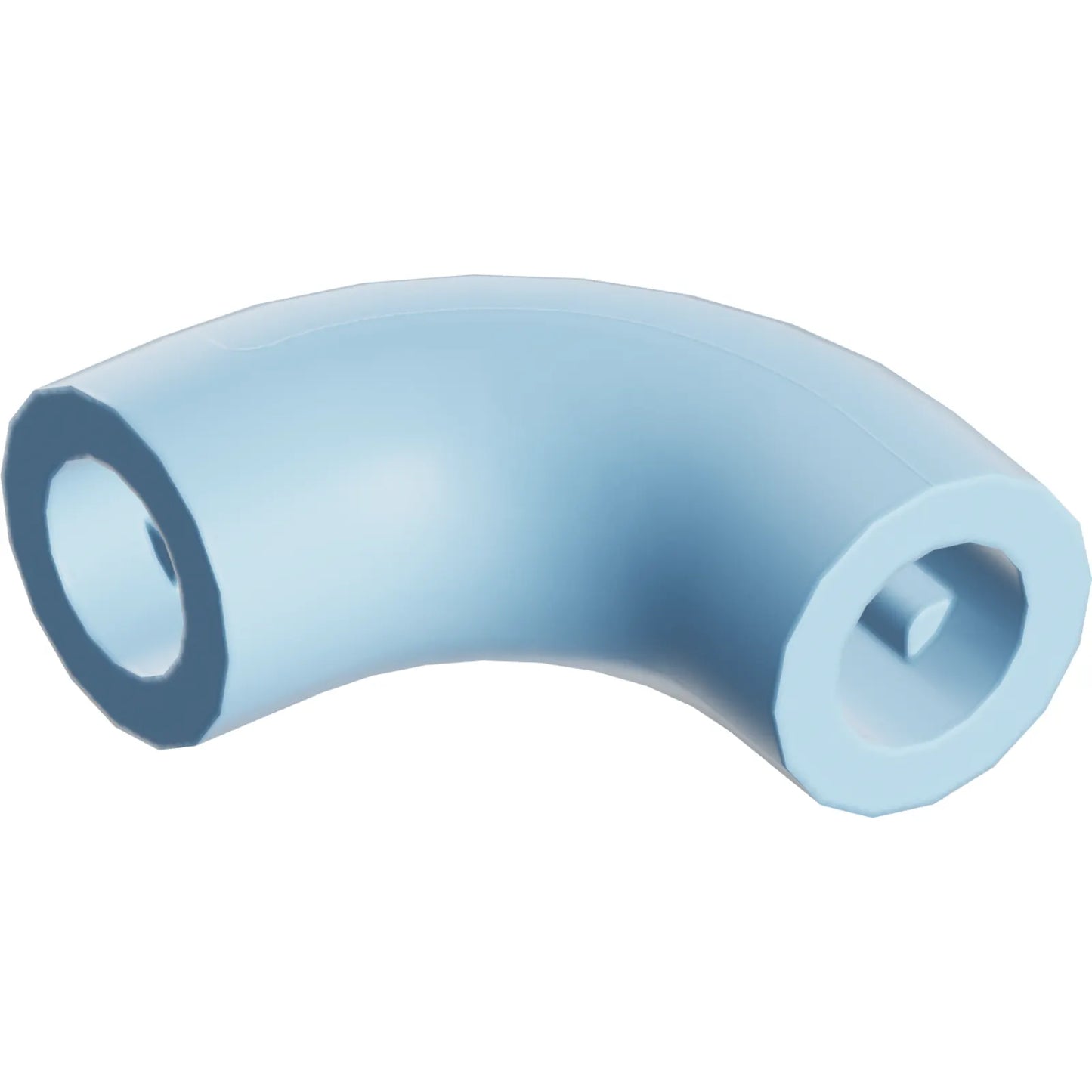 Part 25214 - Brick, Round 1 x 1 d. 90 degrees Elbow Macaroni - No Stud - Type 2 - Axle Hole
