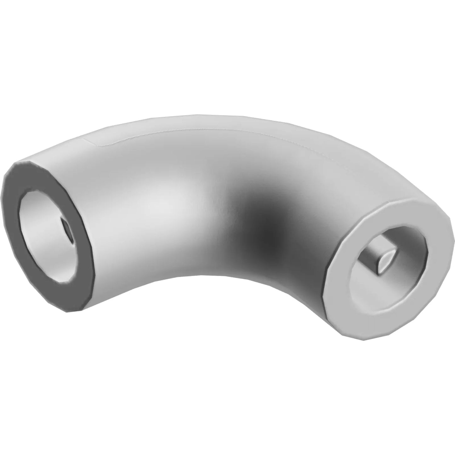 Part 25214 - Brick, Round 1 x 1 d. 90 degrees Elbow Macaroni - No Stud - Type 2 - Axle Hole