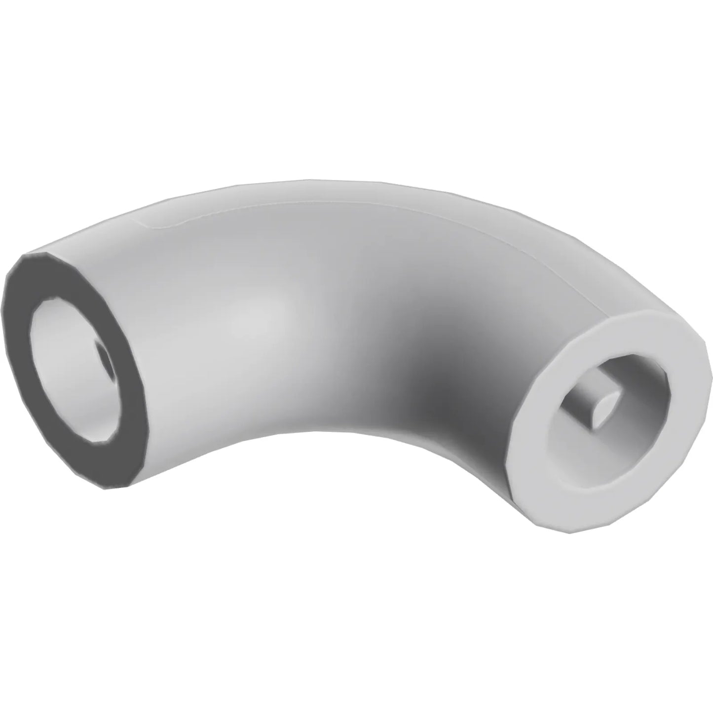 Part 25214 - Brick, Round 1 x 1 d. 90 degrees Elbow Macaroni - No Stud - Type 2 - Axle Hole