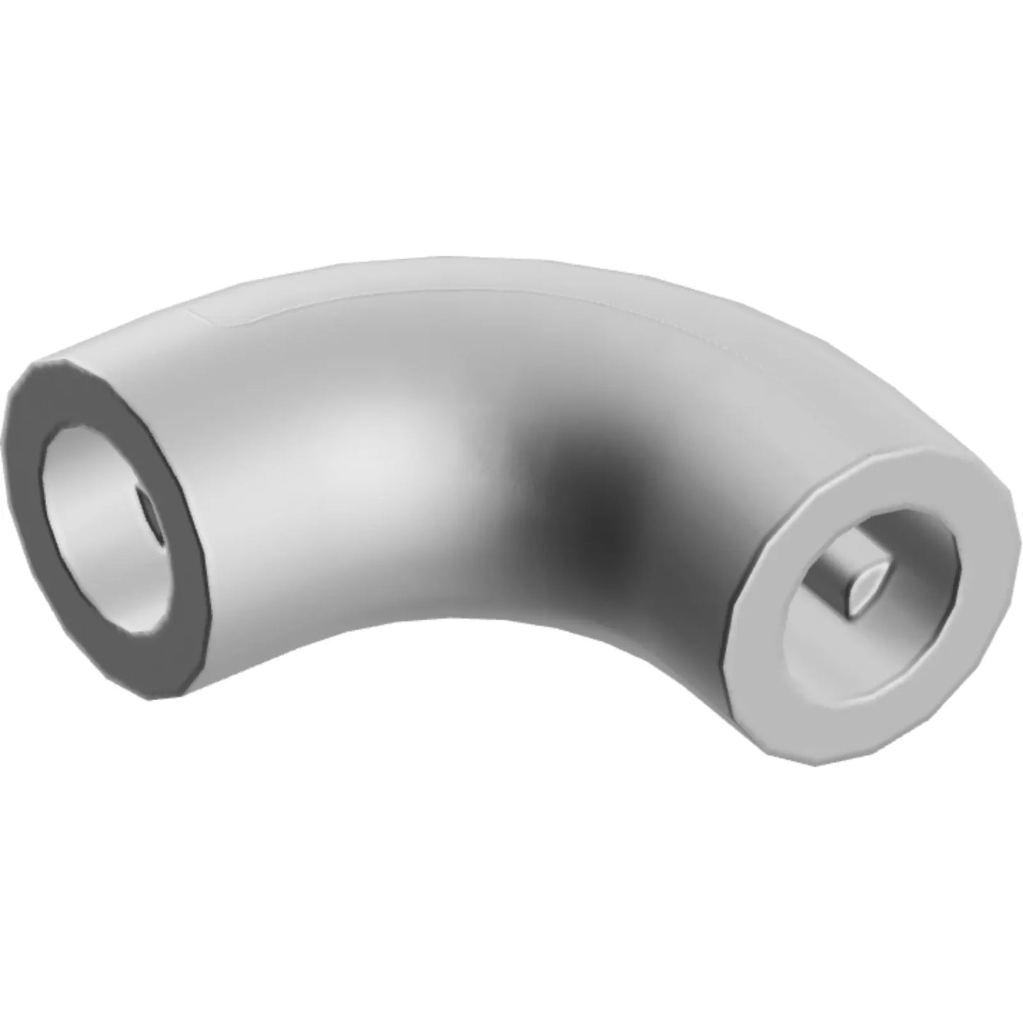 Part 25214 - Brick, Round 1 x 1 d. 90 degrees Elbow Macaroni - No Stud - Type 2 - Axle Hole