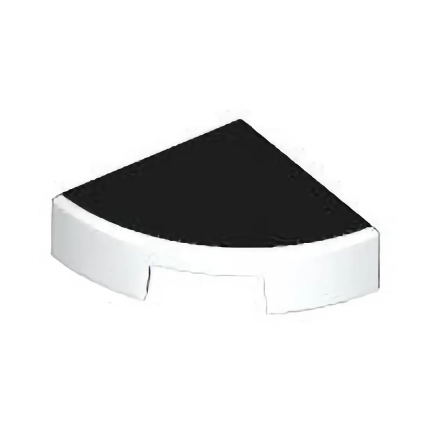 Part 25269pb035 - Tile, Round 1 x 1 Quarter with Black Surface Pattern