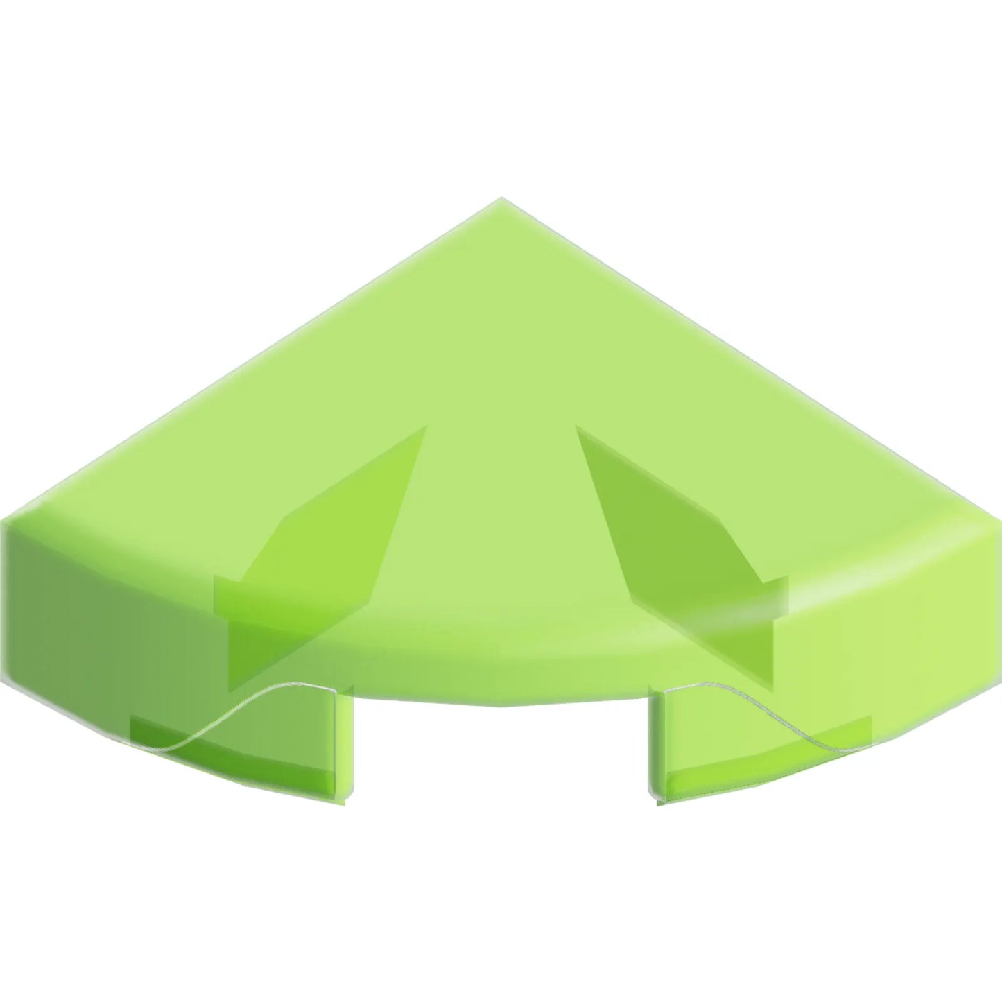 Part 25269 - Tile, Round 1 x 1 Quarter