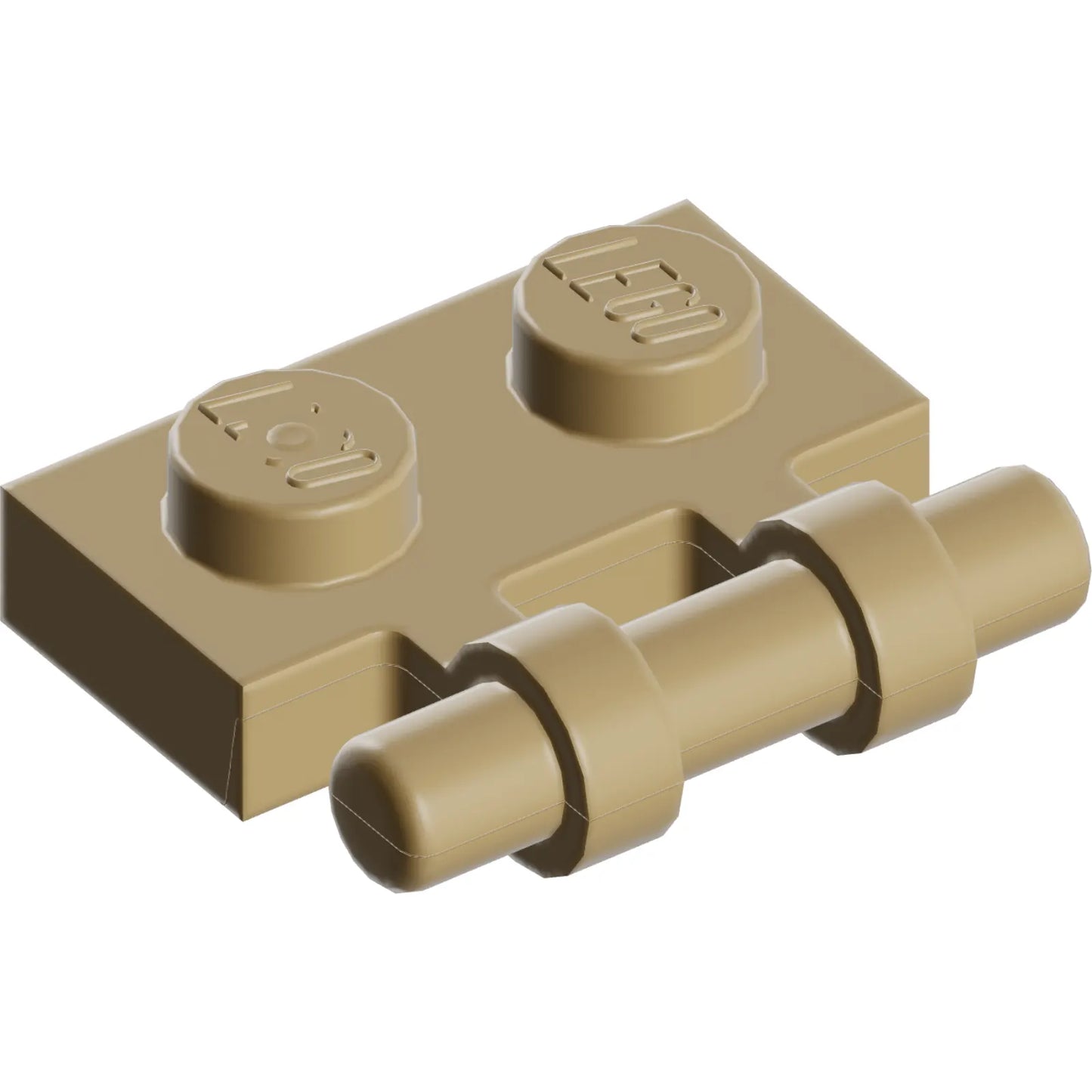 Part 2540 - Plate, Modified 1 x 2 with Bar Handle on Side - Free Ends