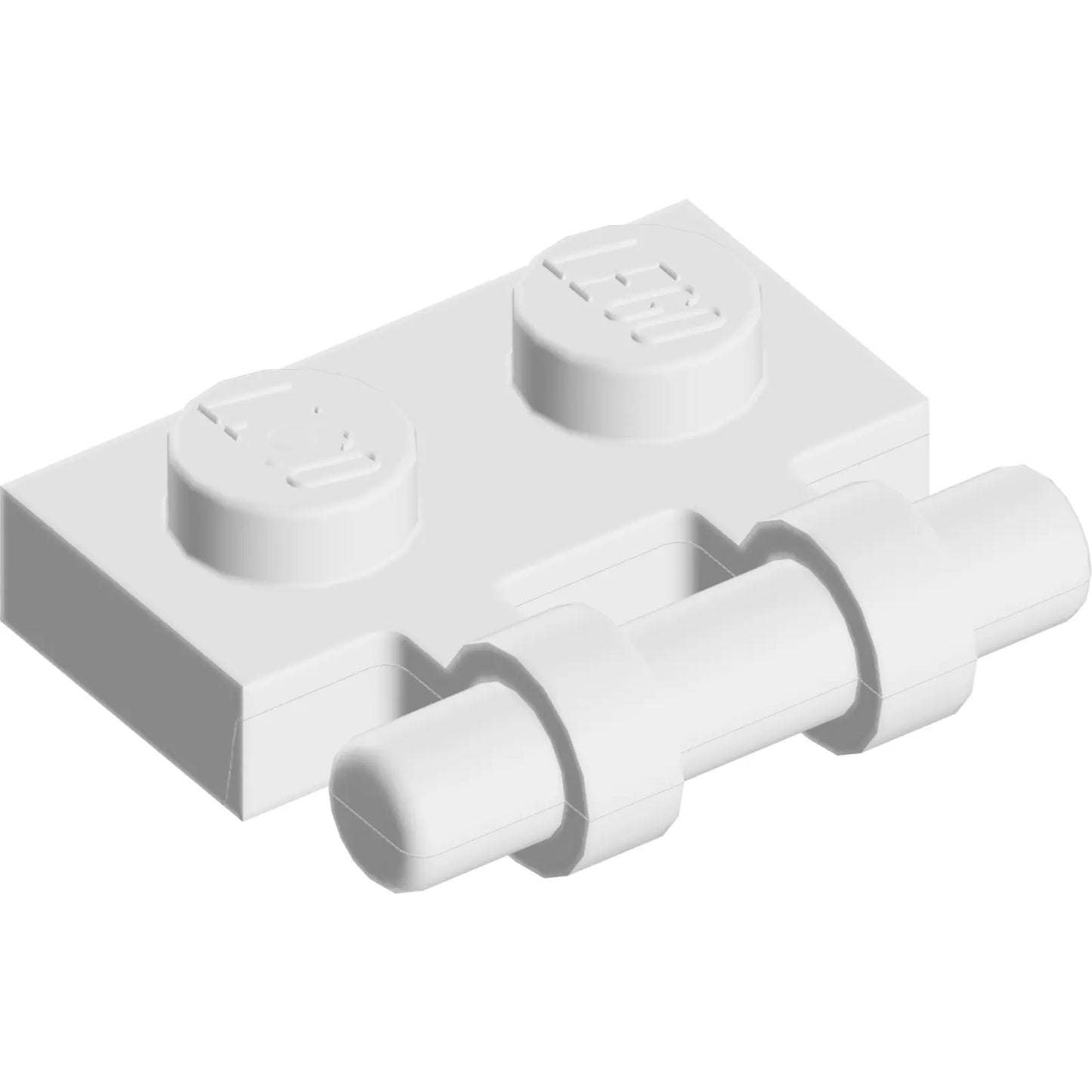 Part 2540 - Plate, Modified 1 x 2 with Bar Handle on Side - Free Ends