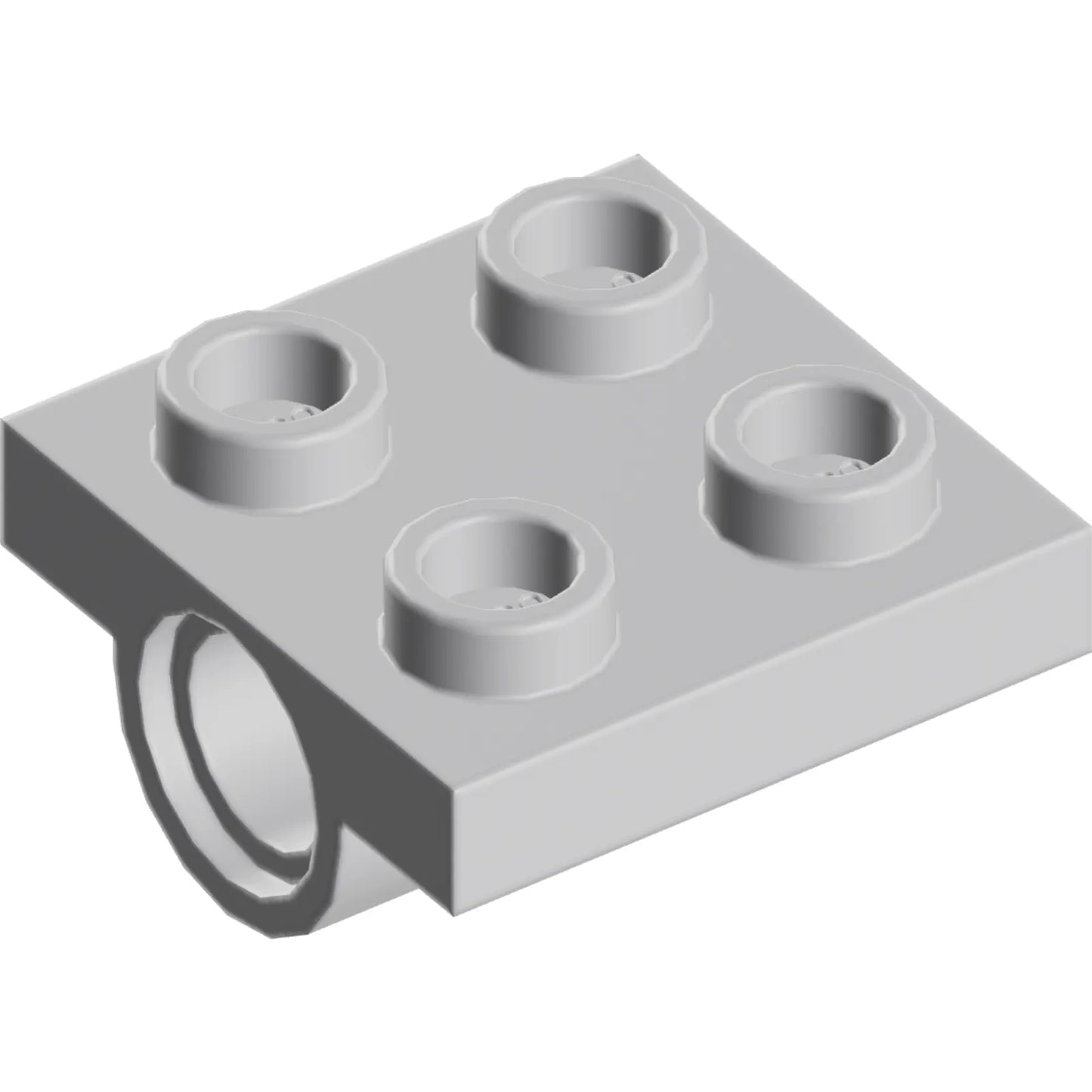 Teil 2817 - Platte, modifiziert 2 x 2 mit Stiftlöchern