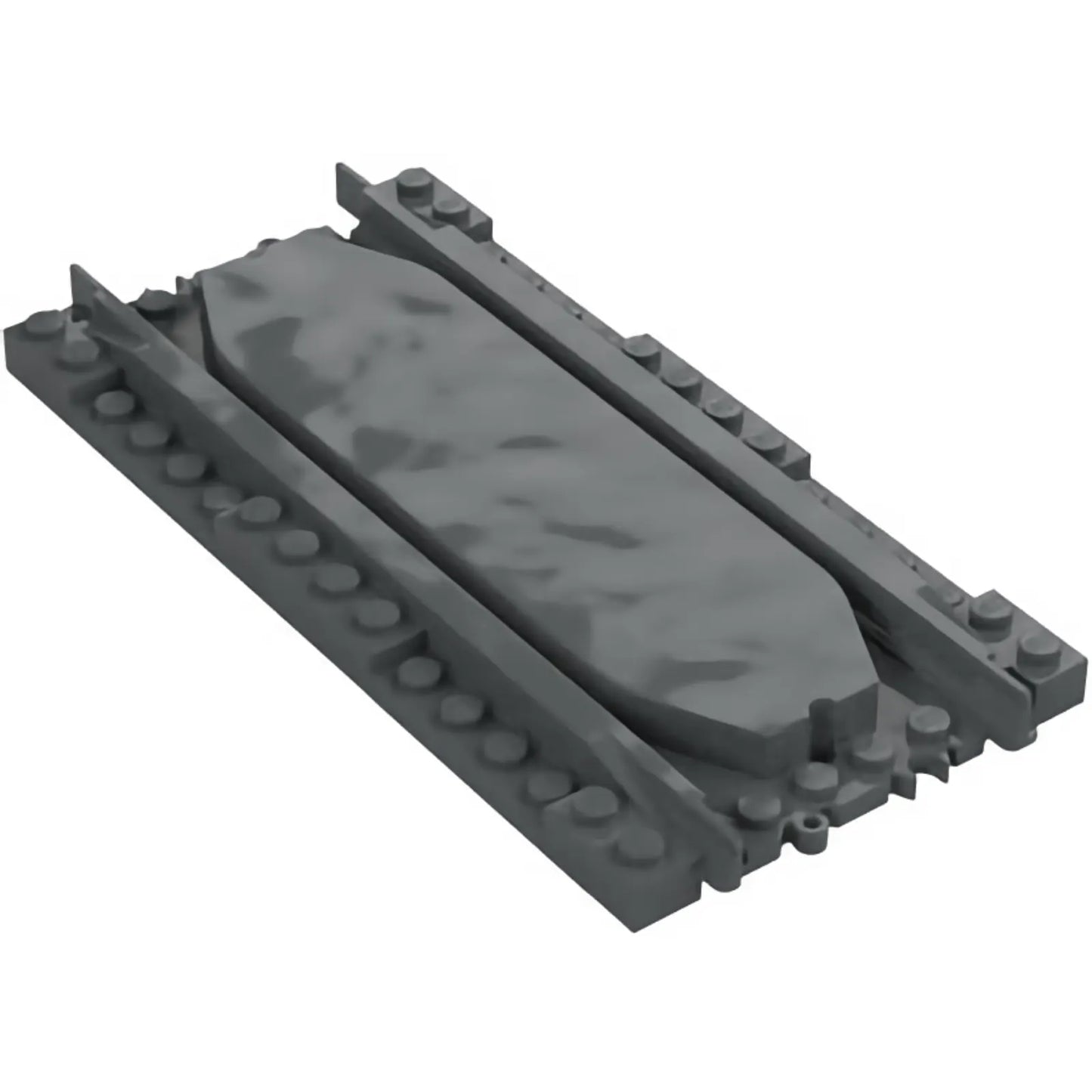 Part 2824 - Train, Track Plastic (RC Trains) Straight with Smooth Raised Center Crossing