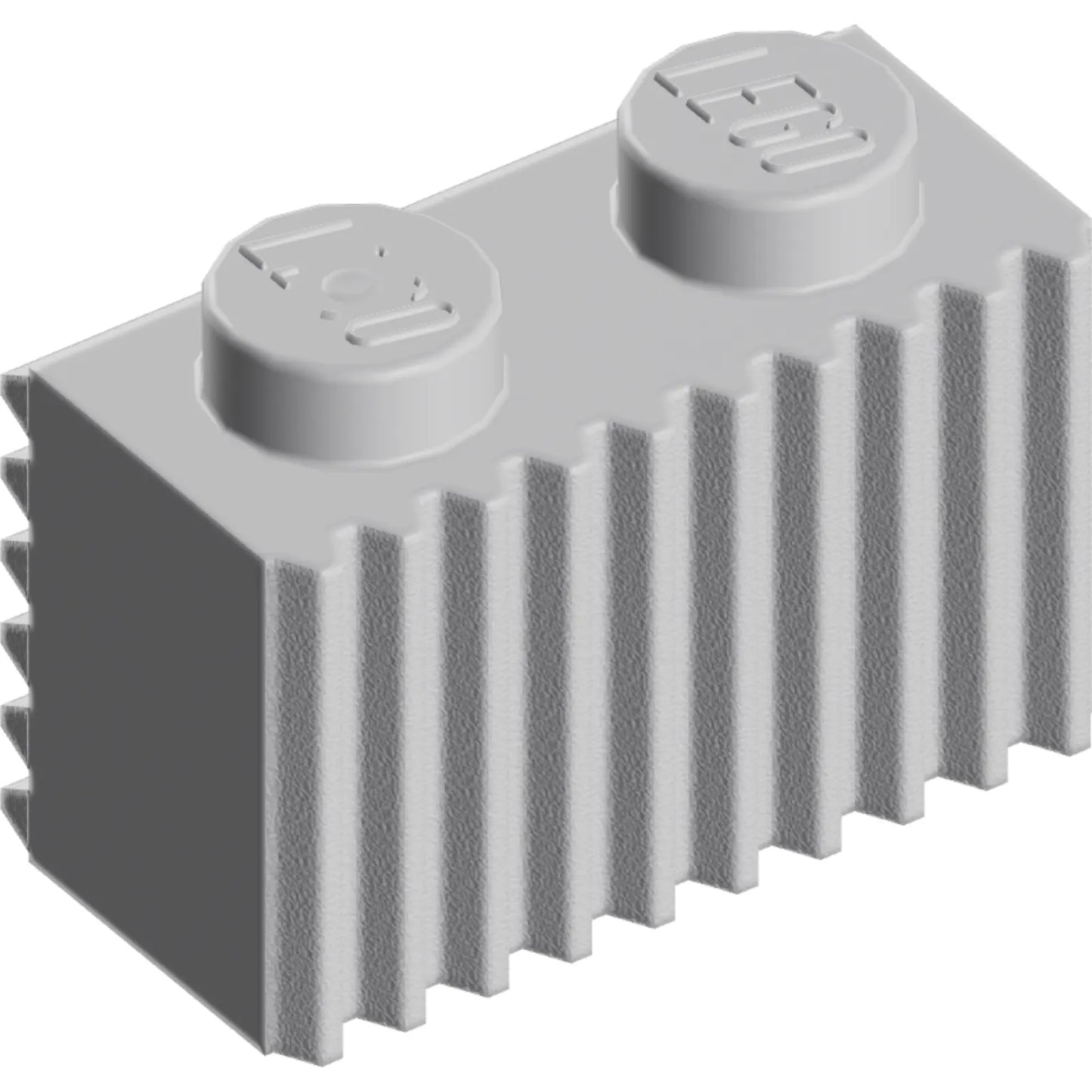 Teil 2877 - Stein, Modifiziert 1 x 2 mit Gitter / Geriffeltem Profil