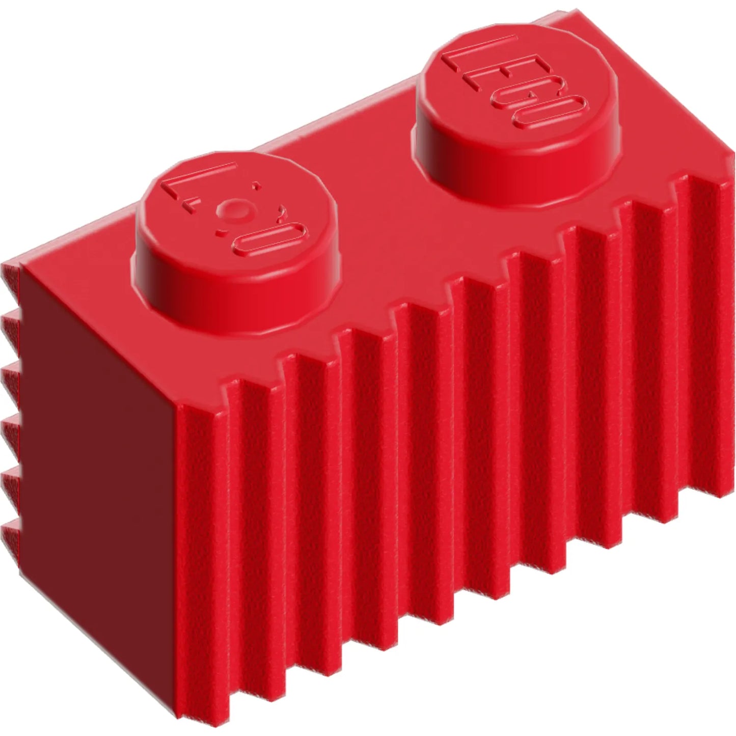 Teil 2877 - Stein, Modifiziert 1 x 2 mit Gitter / Geriffeltem Profil