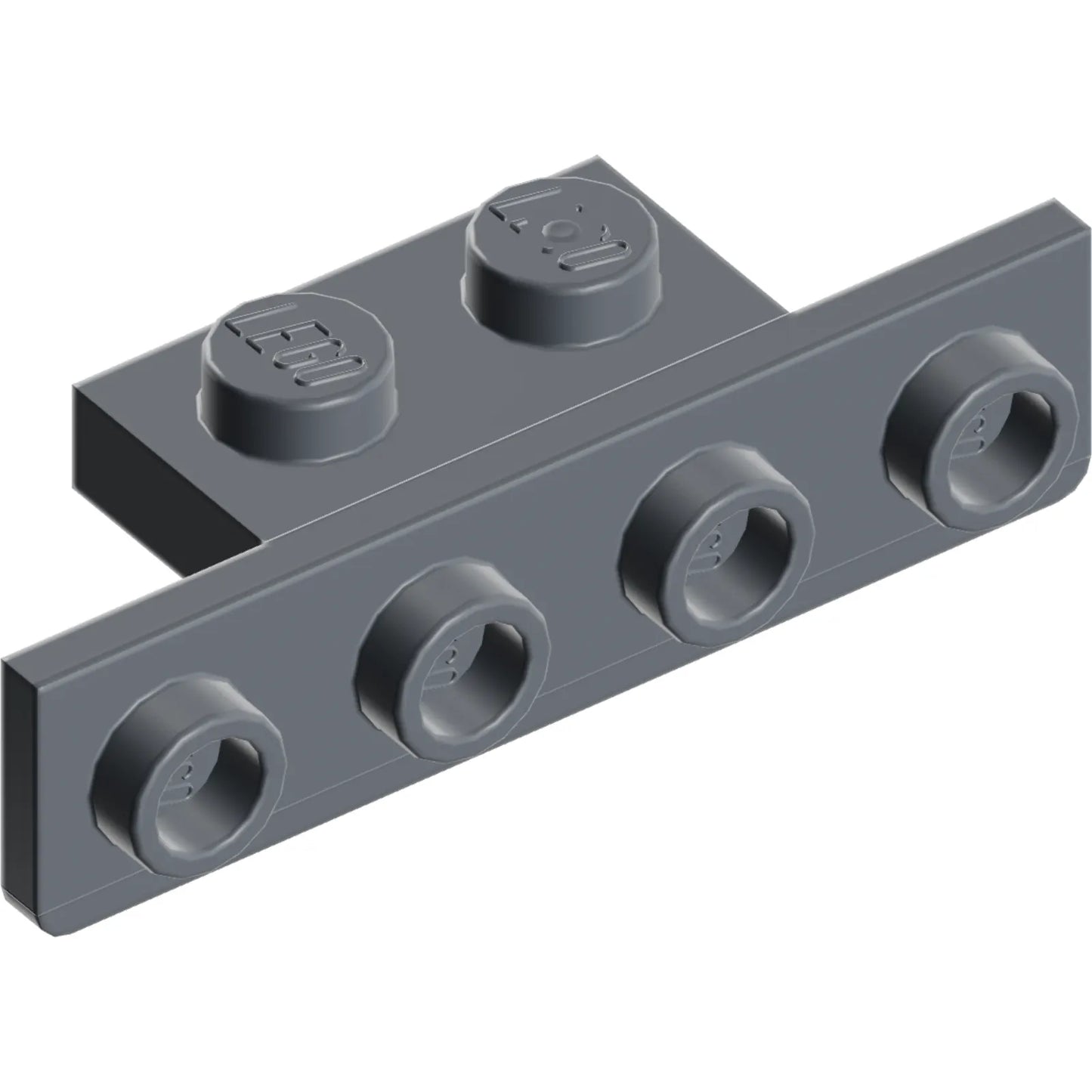 Part 28802 - Bracket 1 x 2 - 1 x 4 with Two Rounded Corners at the Bottom