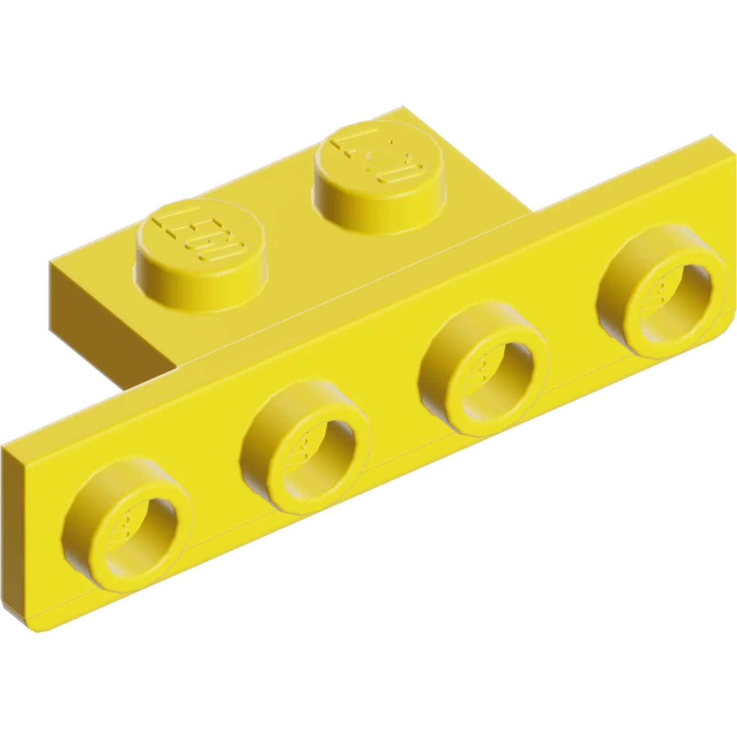 Part 28802 - Bracket 1 x 2 - 1 x 4 with Two Rounded Corners at the Bottom