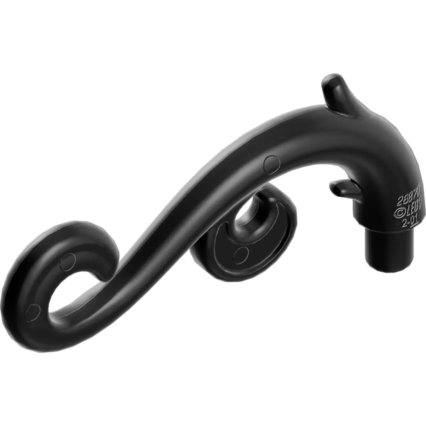 Part 28870 - Plant Stem, Curved with Bar, Thorns, and Swirls