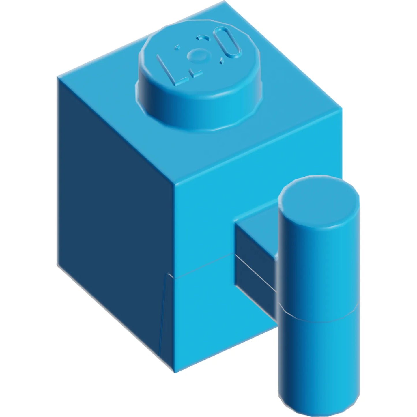 Part 2921 - Brick, Modified 1 x 1 with Bar Handle