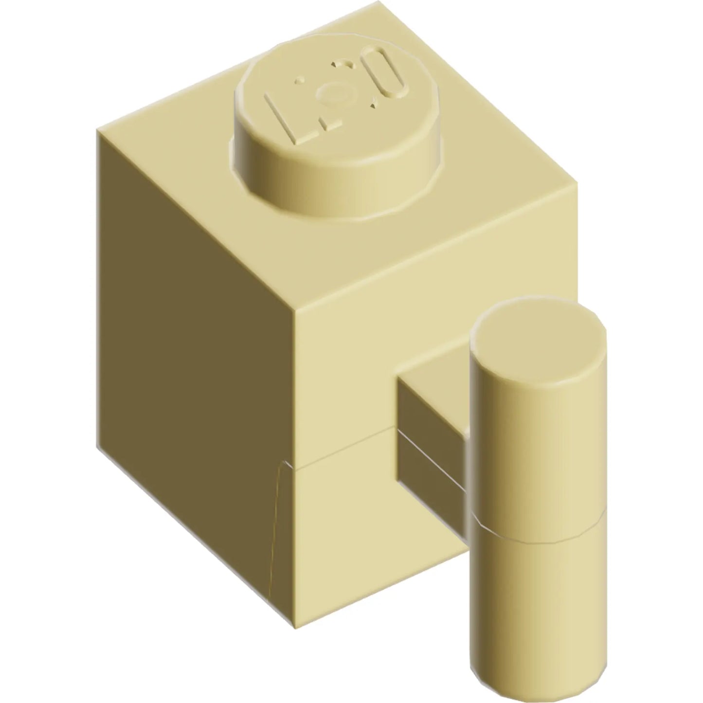 Part 2921 - Brick, Modified 1 x 1 with Bar Handle