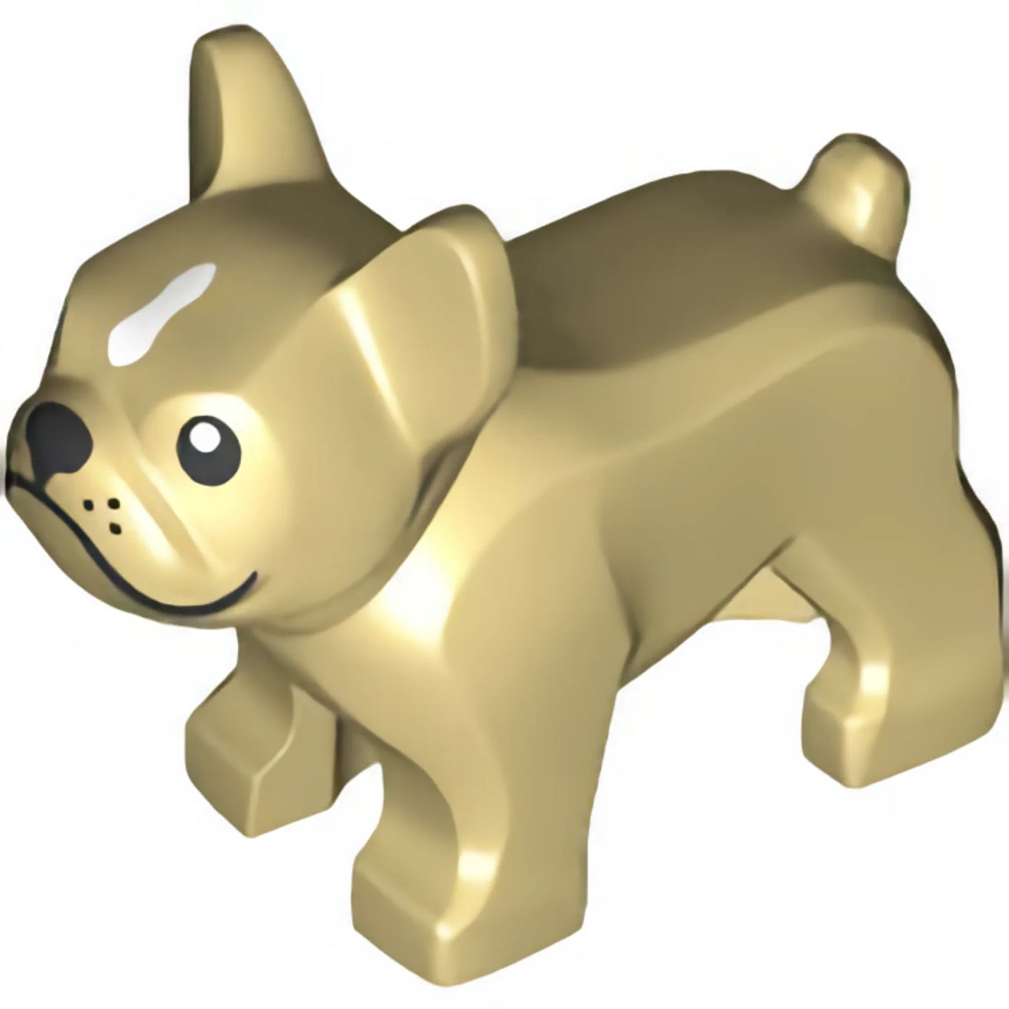 Part 29602pb01 - Dog, French Bulldog with Black Eyes, Nose, Mouth, and Whiskers, White Spot on Forehead Pattern