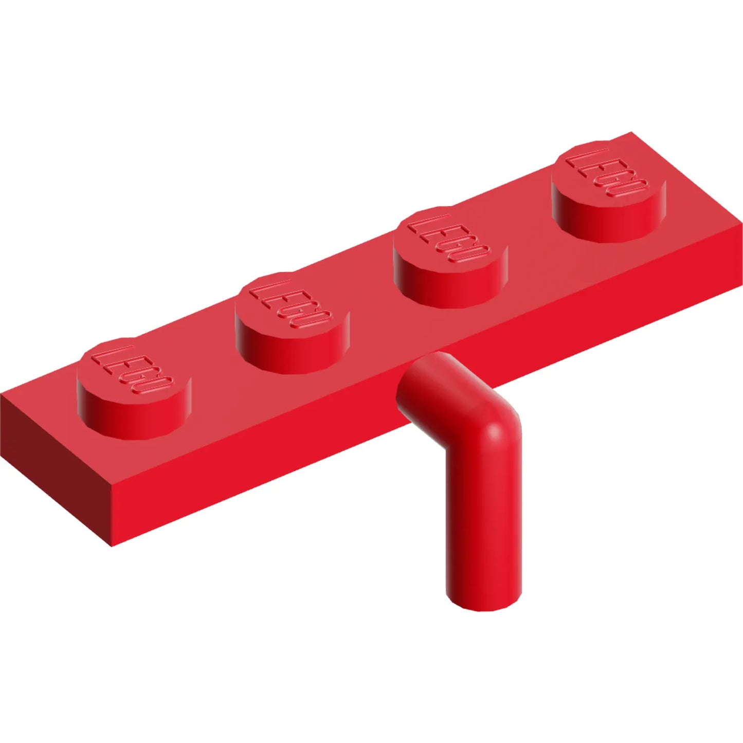 Teil 30043 - Platte, modifiziert 1 x 4 mit Stangenarm nach unten