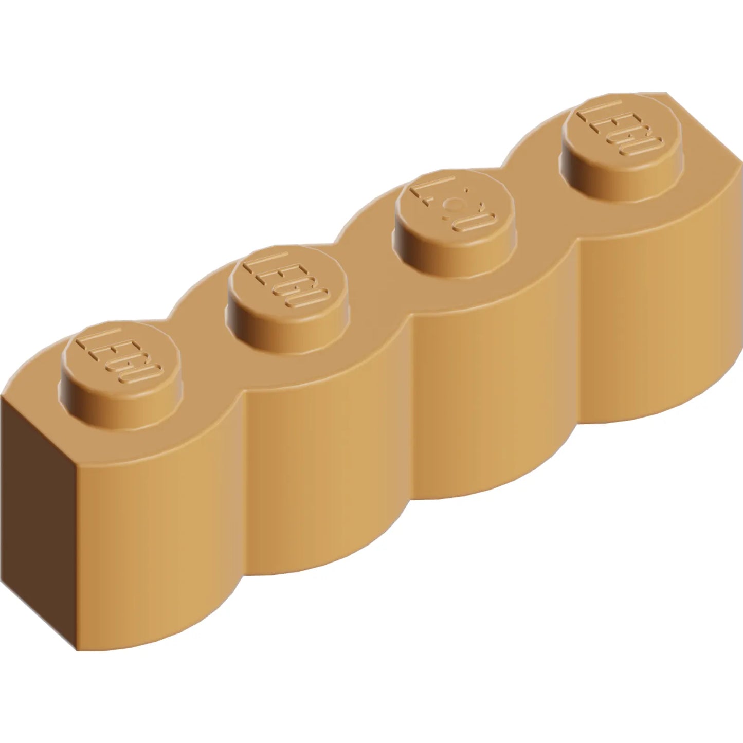 Part 30137 - Brick, Modified 1 x 4 with Log Profile