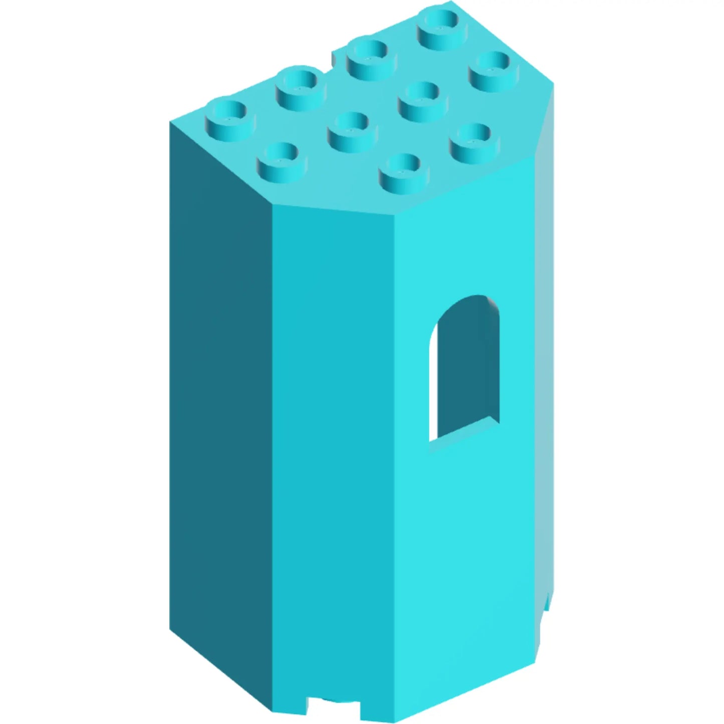 Part 30246 - Panel 3 x 4 x 6 Turret Wall with Window