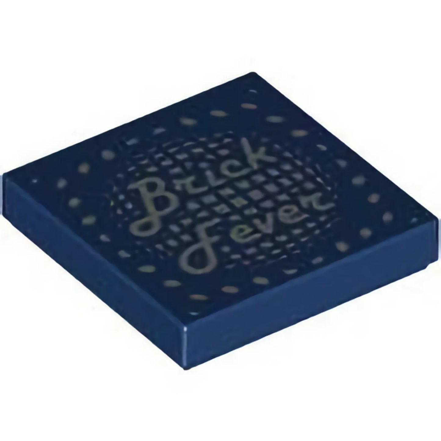 Part 3068pb0341 - Tile 2 x 2 with Silver 'Brick Fever' and Lights Pattern