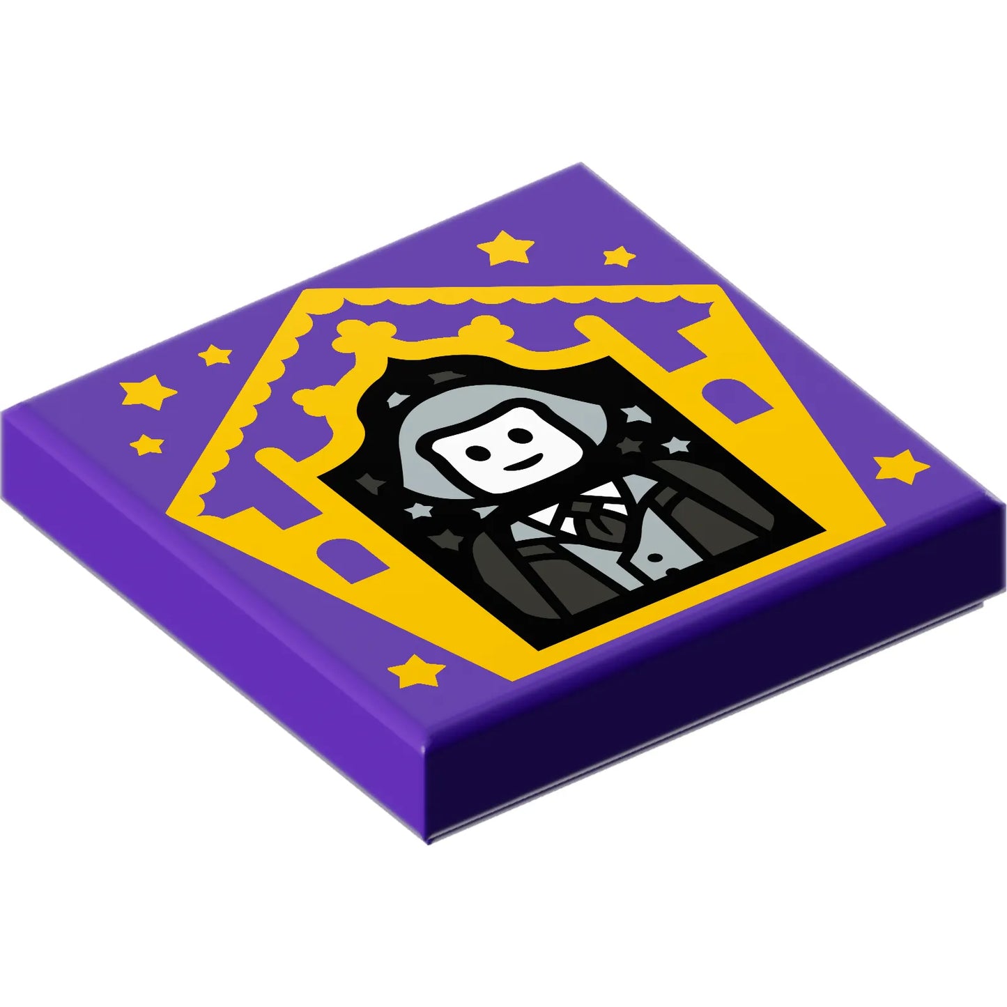 Part 3068pb1737 - Tile 2 x 2 with HP Chocolate Frog Card Garrick Ollivander Pattern