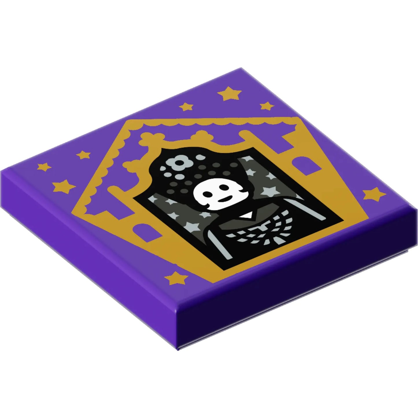 Teil 3068pb1750 – Fliese 2 x 2 mit HP Chocolate Frog Card Seraphina Picquery-Muster