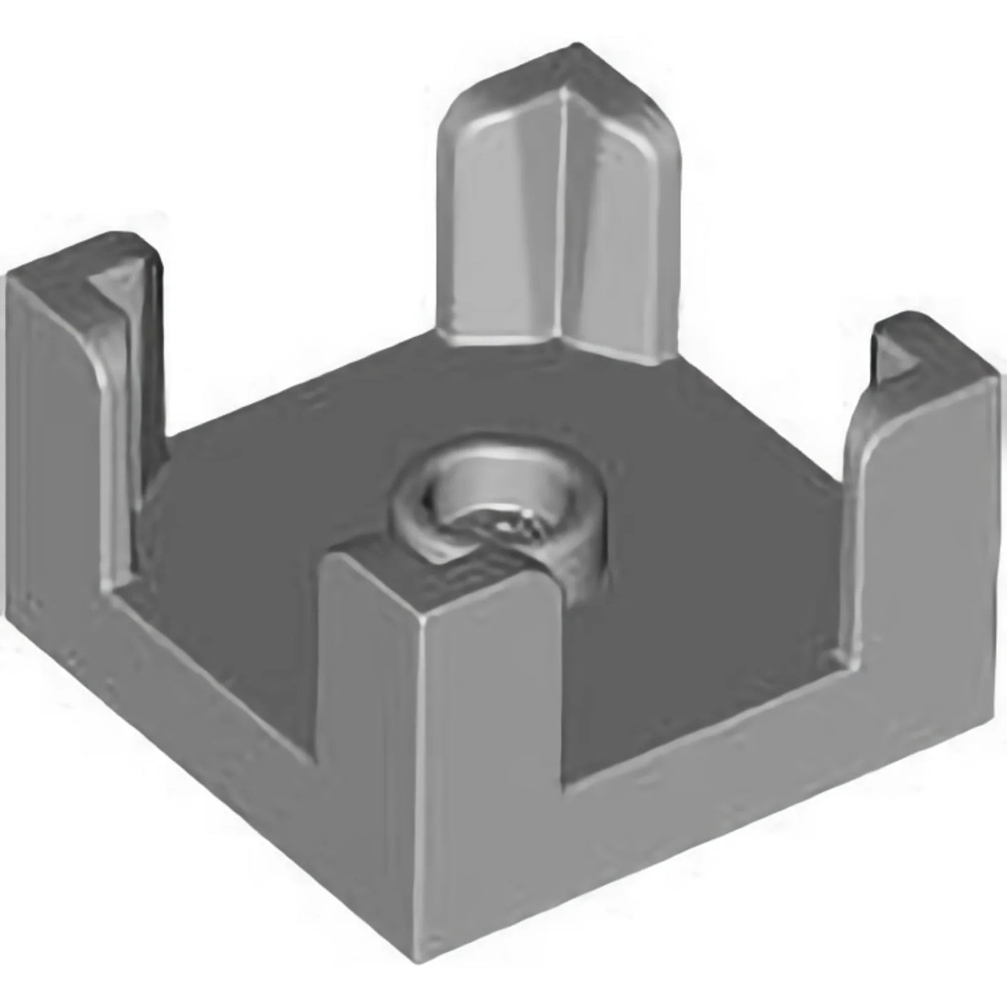 Part 3131 - Container, Box 2 x 2 x 1 Half with Stud and 4 Corner Supports