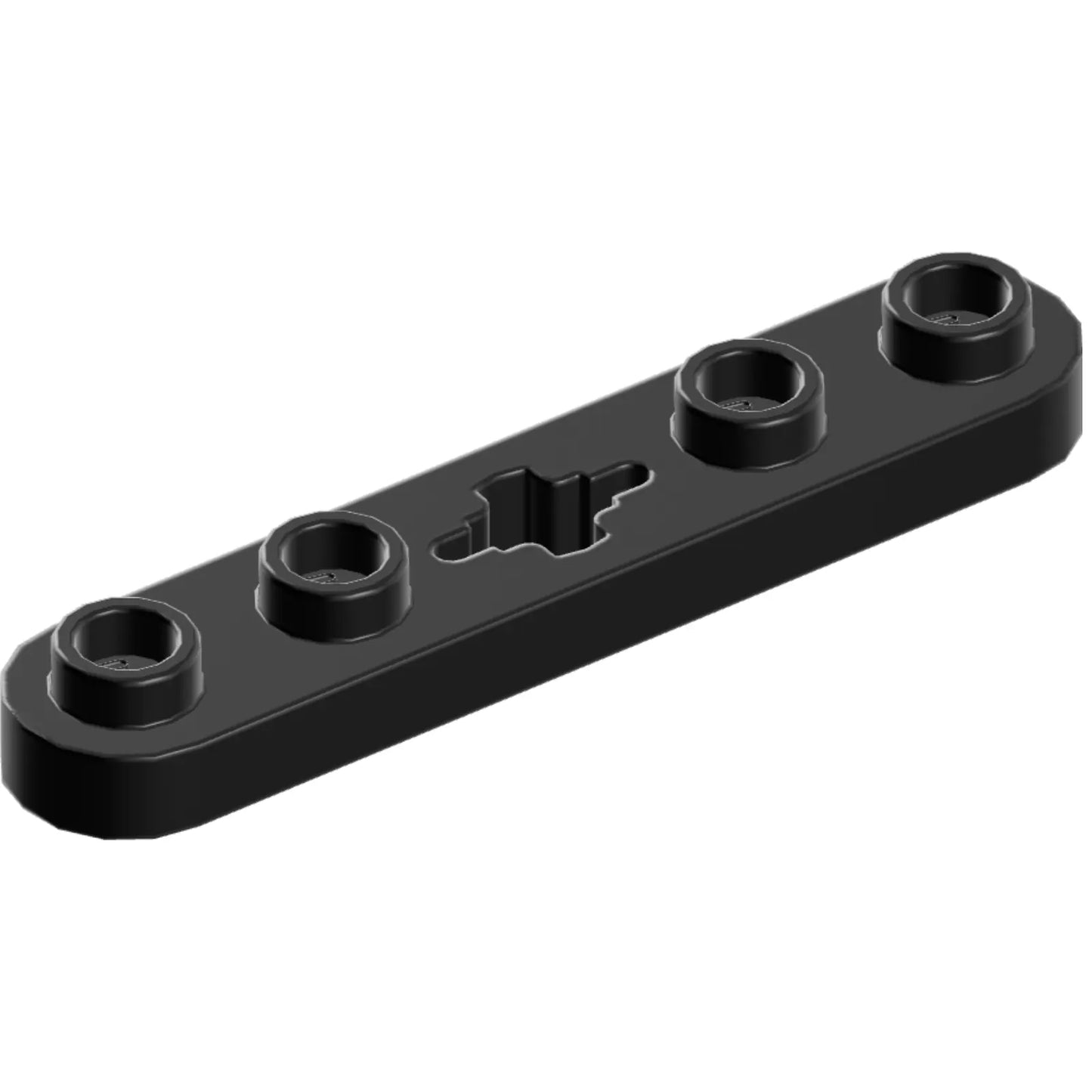 Part 32124 - Technic, Plate 1 x 5 with Smooth Ends, 4 Studs and Center Axle Hole