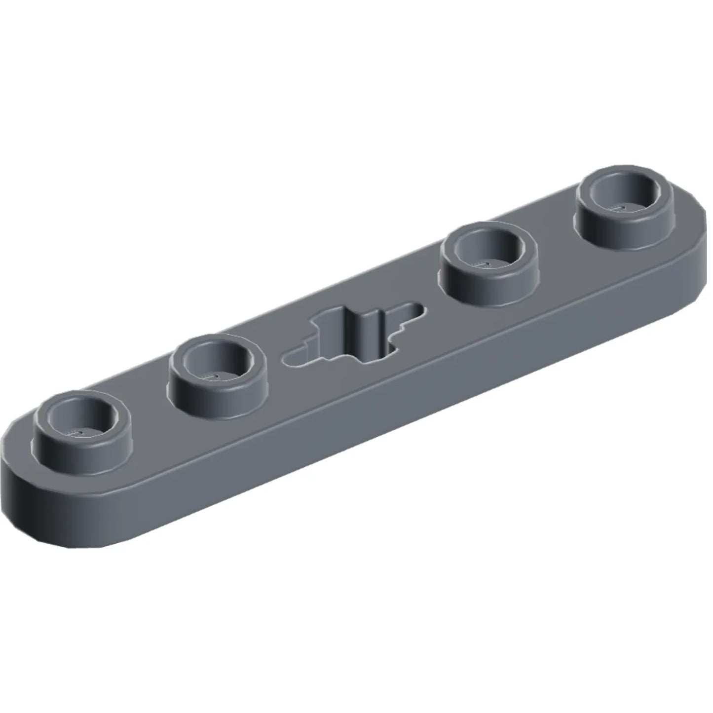 Part 32124 - Technic, Plate 1 x 5 with Smooth Ends, 4 Studs and Center Axle Hole