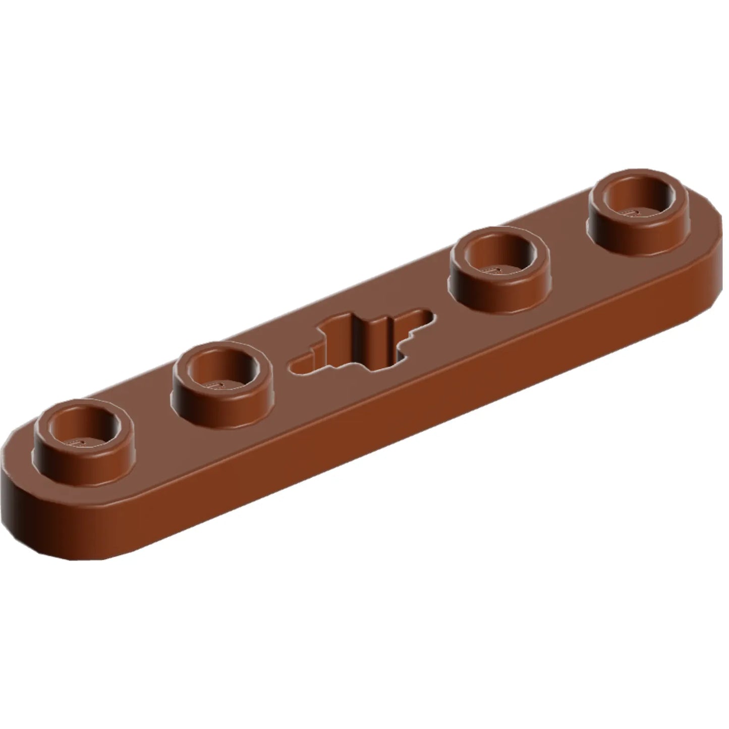 Part 32124 - Technic, Plate 1 x 5 with Smooth Ends, 4 Studs and Center Axle Hole