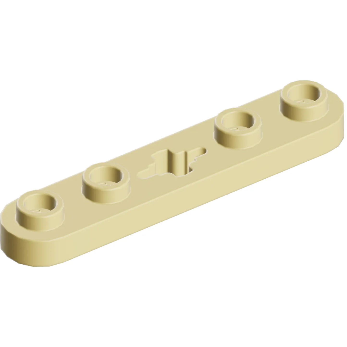 Part 32124 - Technic, Plate 1 x 5 with Smooth Ends, 4 Studs and Center Axle Hole