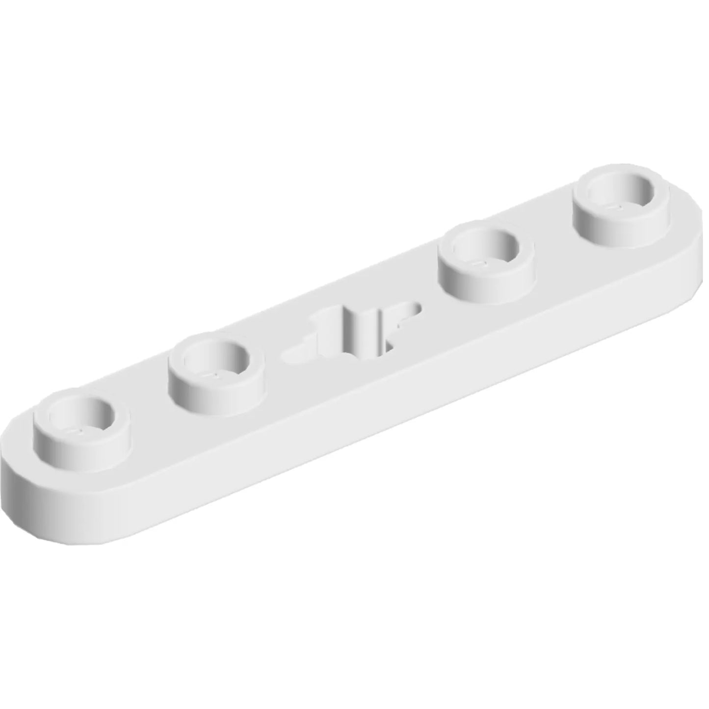 Part 32124 - Technic, Plate 1 x 5 with Smooth Ends, 4 Studs and Center Axle Hole