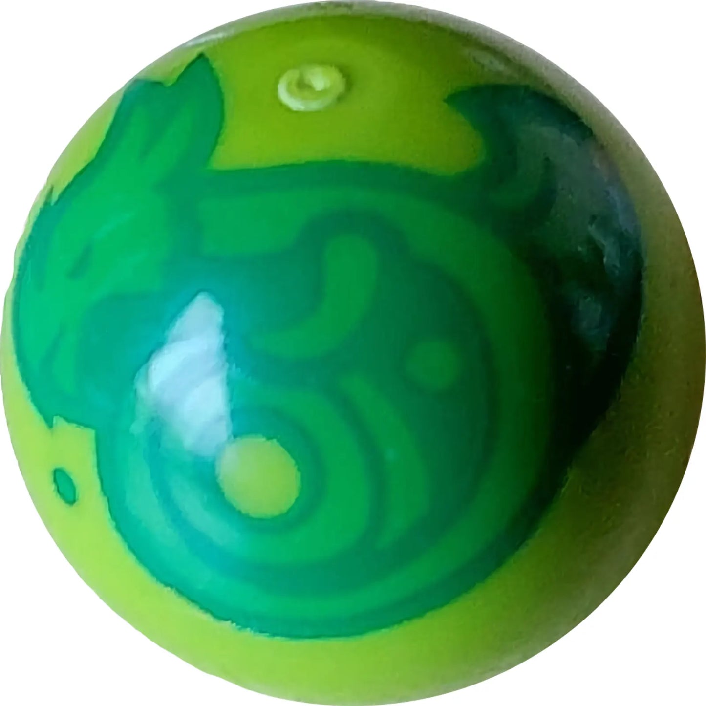 Part 32474pb028 - Technic Ball Joint with Curled Bright Green Dragon Pattern (Dungeons & Dragons Orb of Dragonkind)