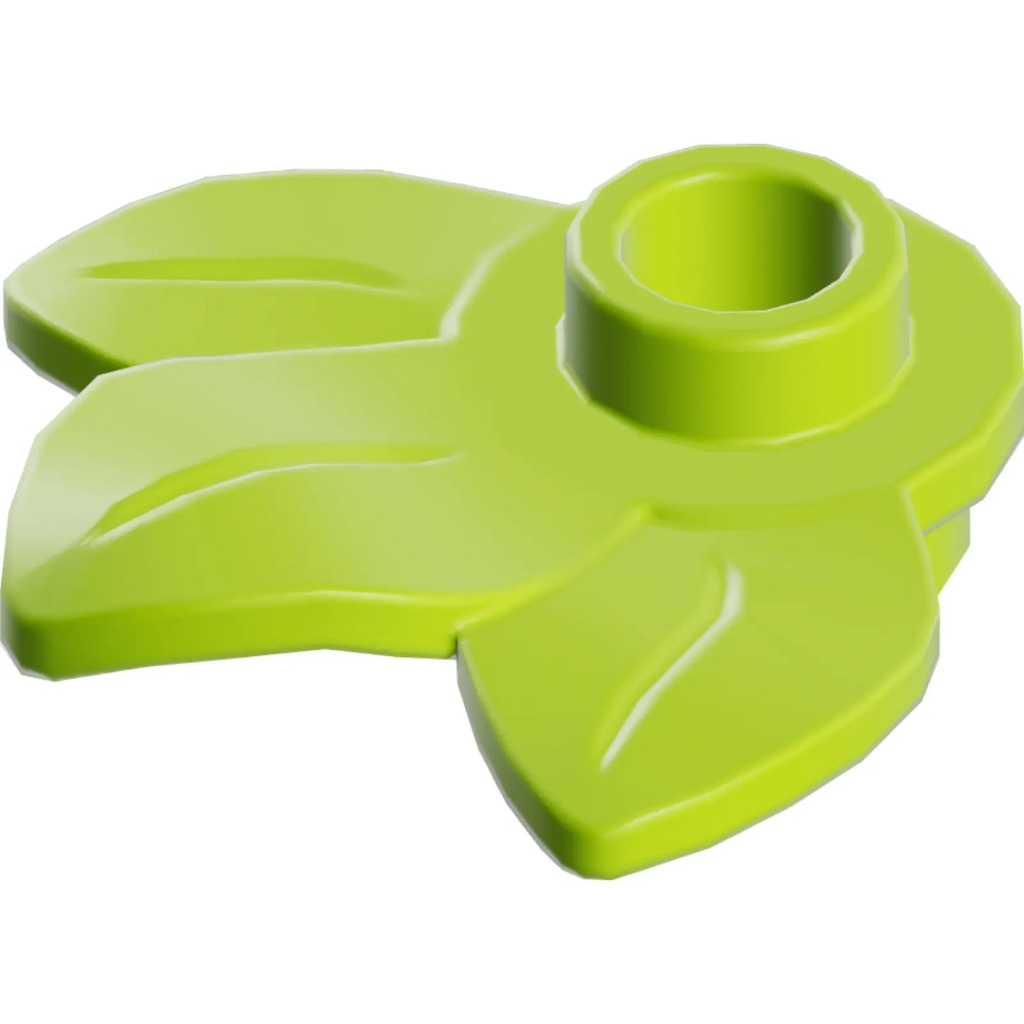 Part 32607 - Plant Plate, Round 1 x 1 with 3 Leaves