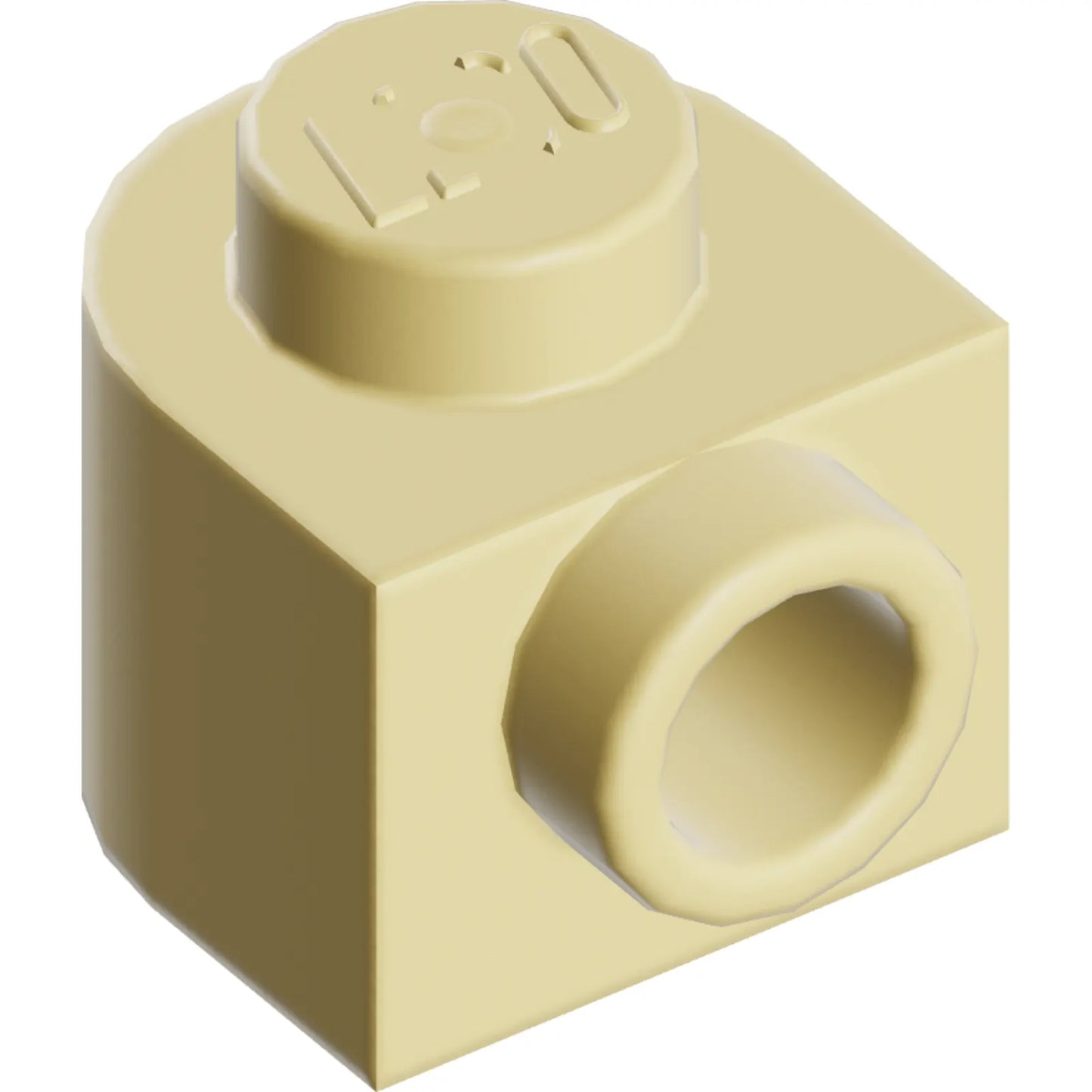 Part 3386 - Brick, Round 1 x 1 x 2/3 Half Circle Extended with Side Stud