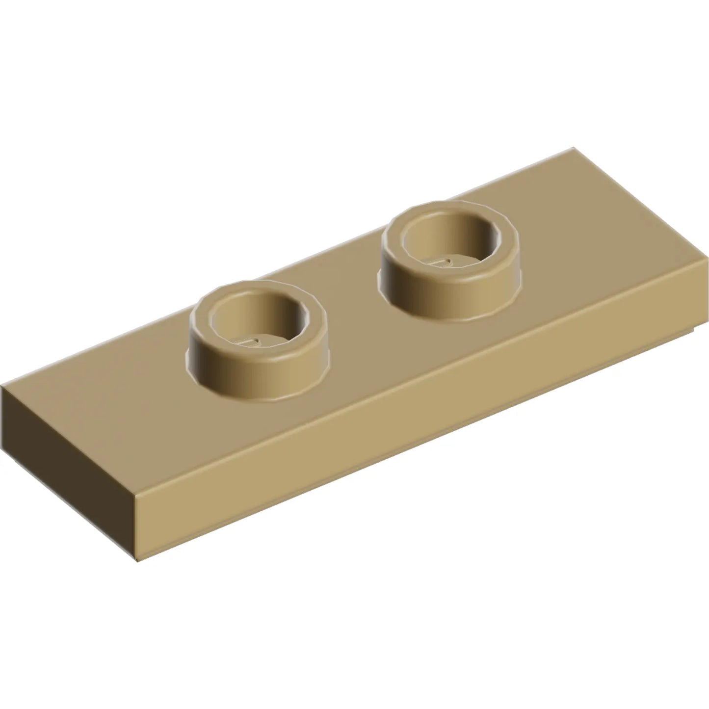 Part 34103 - Plate, Modified 1 x 3 with 2 Studs (Double Jumper)