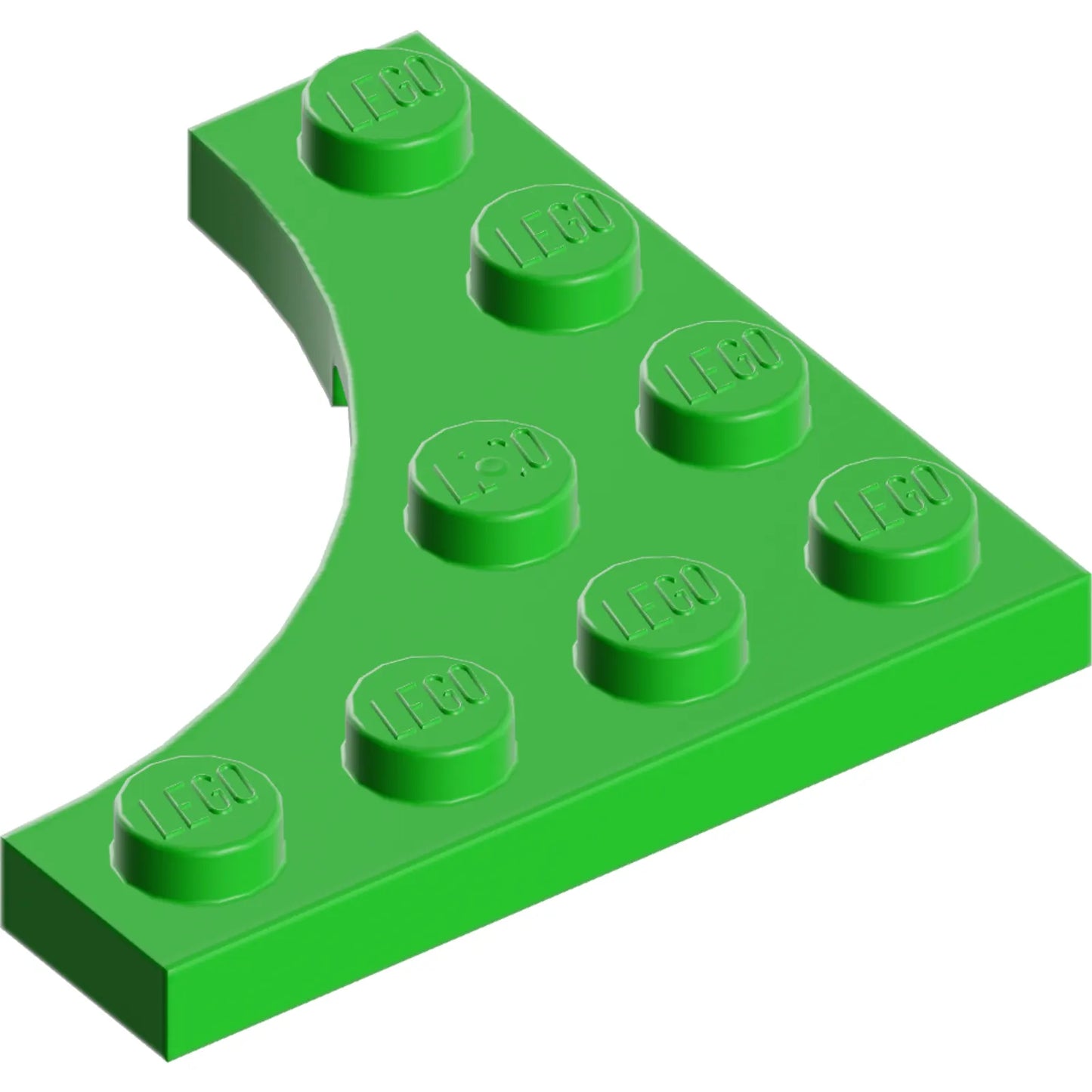 Part 35044 - Plate, Modified 4 x 4 with 3 x 3 Curved Cutout