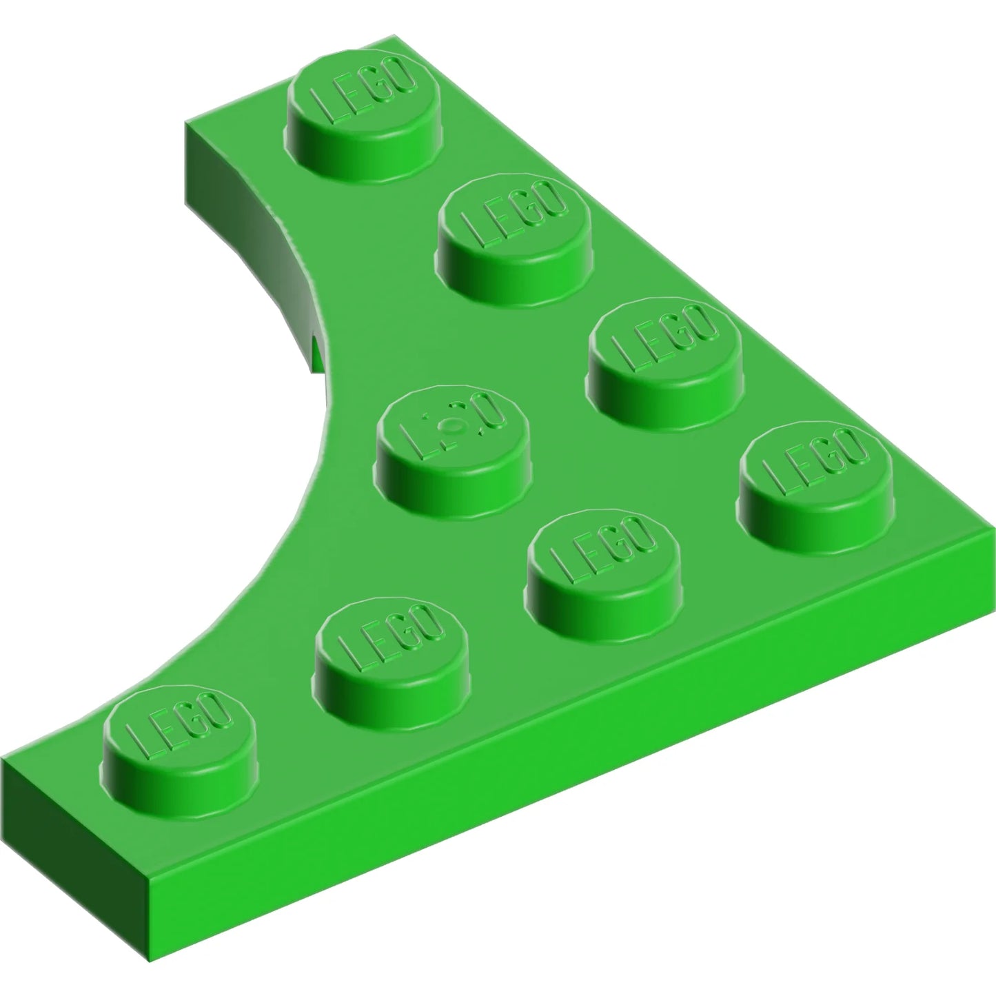 Part 35044 - Plate, Modified 4 x 4 with 3 x 3 Curved Cutout