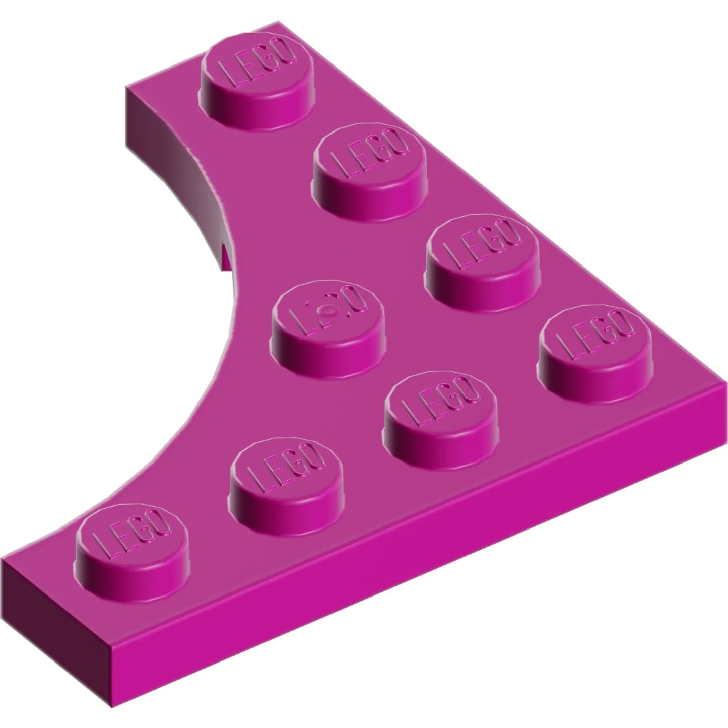 Part 35044 - Plate, Modified 4 x 4 with 3 x 3 Curved Cutout