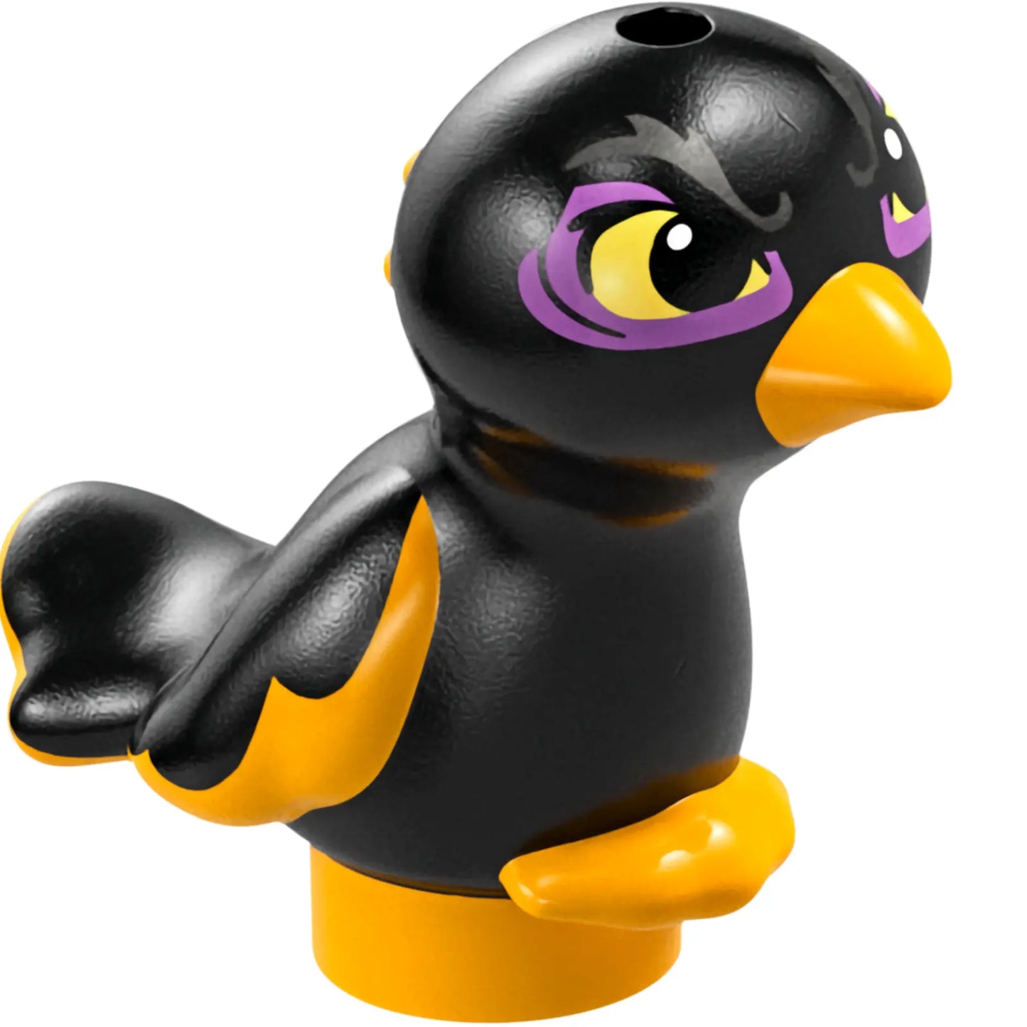 Part 35074pb09 - Bird, Friends / Elves, Feet Joined with Black Body and Bright Light Yellow Eyes Pattern (Diablo)