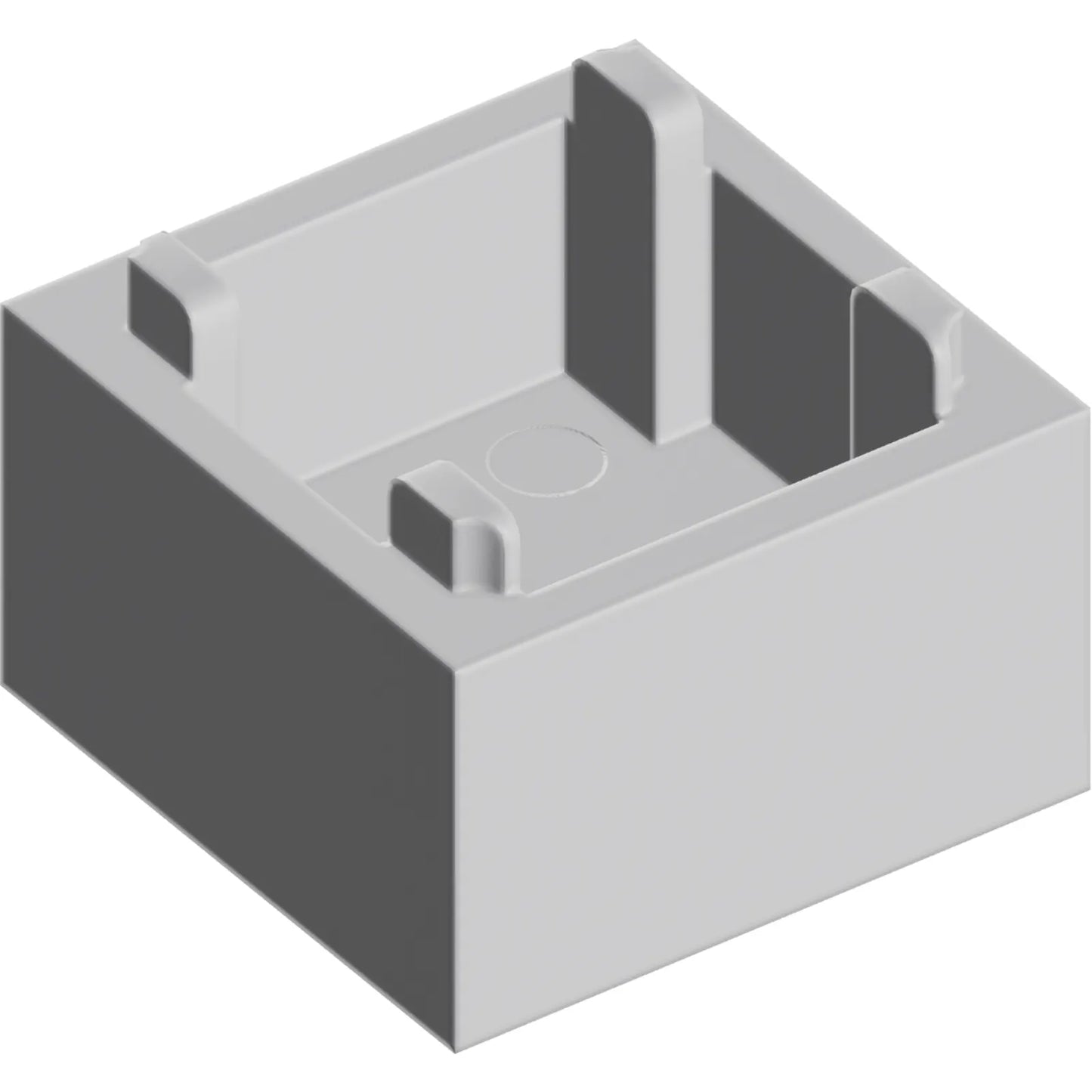 Part 35700 - Container, Box 2 x 2 x 1 - Top Opening with Flat Inner Bottom