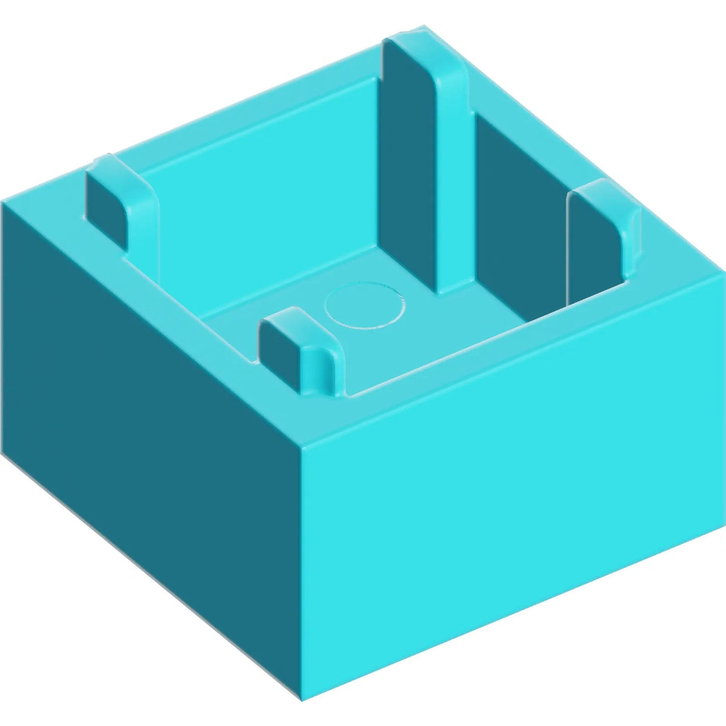 Part 35700 - Container, Box 2 x 2 x 1 - Top Opening with Flat Inner Bottom