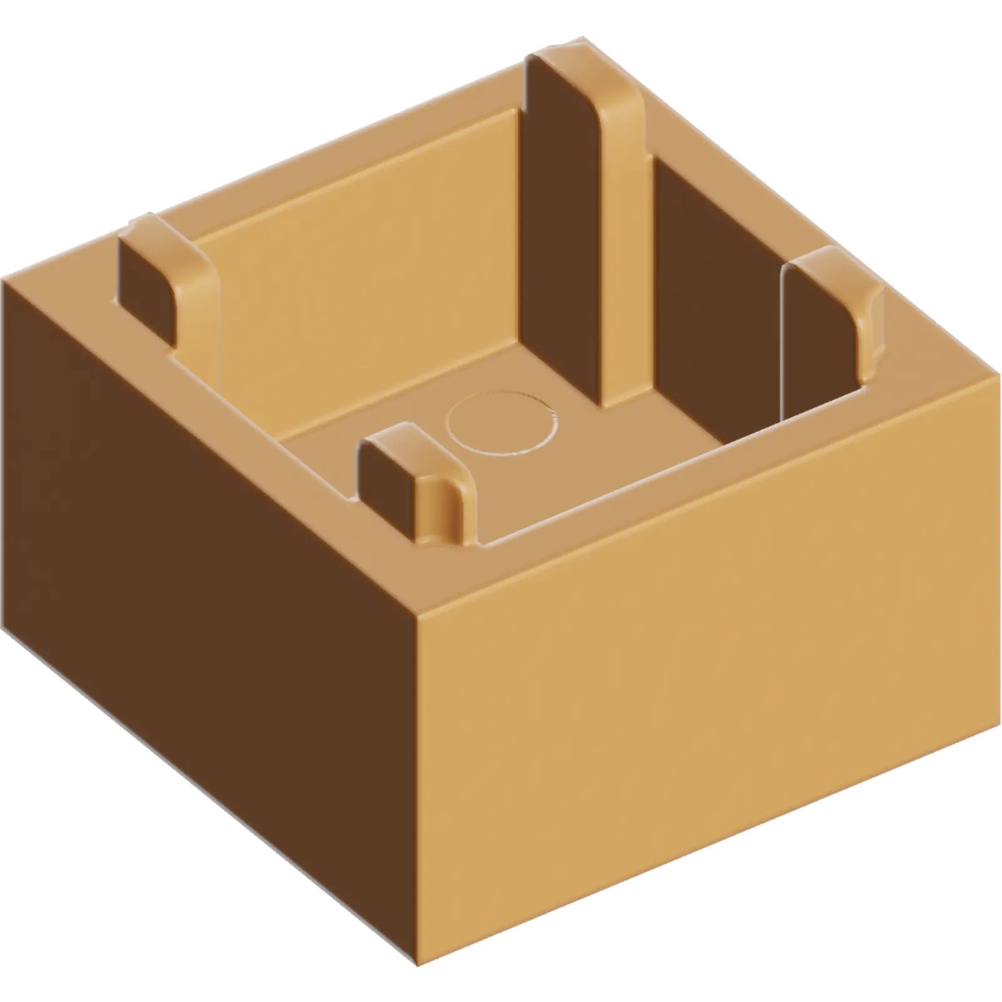Part 35700 - Container, Box 2 x 2 x 1 - Top Opening with Flat Inner Bottom