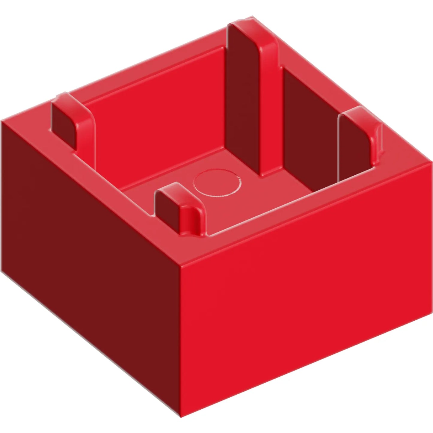 Part 35700 - Container, Box 2 x 2 x 1 - Top Opening with Flat Inner Bottom