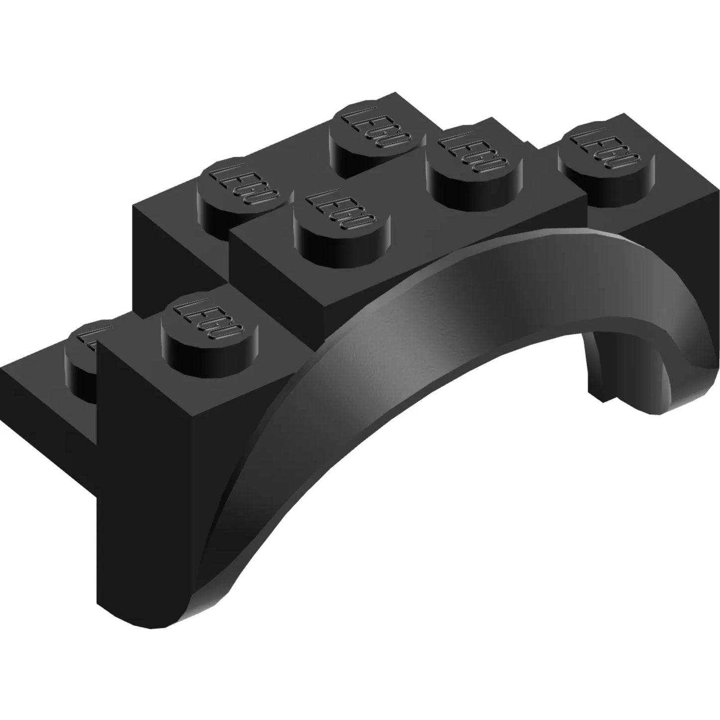 Part 35789 - Vehicle, Mudguard 4 x 2 1/2 x 2 with Arch Round, Solid Studs, and Rounded Legs