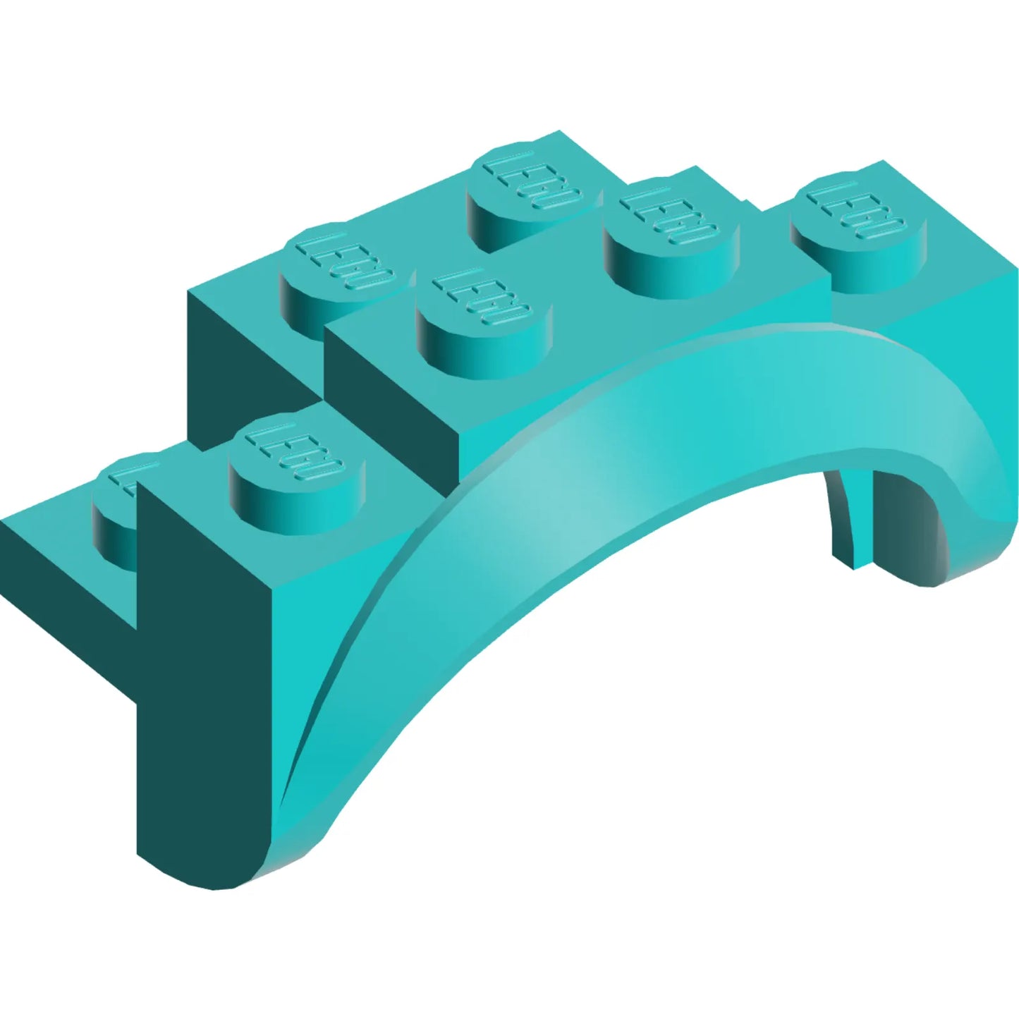 Part 35789 - Vehicle, Mudguard 4 x 2 1/2 x 2 with Arch Round, Solid Studs, and Rounded Legs