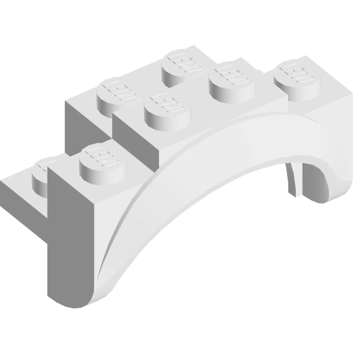 Part 35789 - Vehicle, Mudguard 4 x 2 1/2 x 2 with Arch Round, Solid Studs, and Rounded Legs
