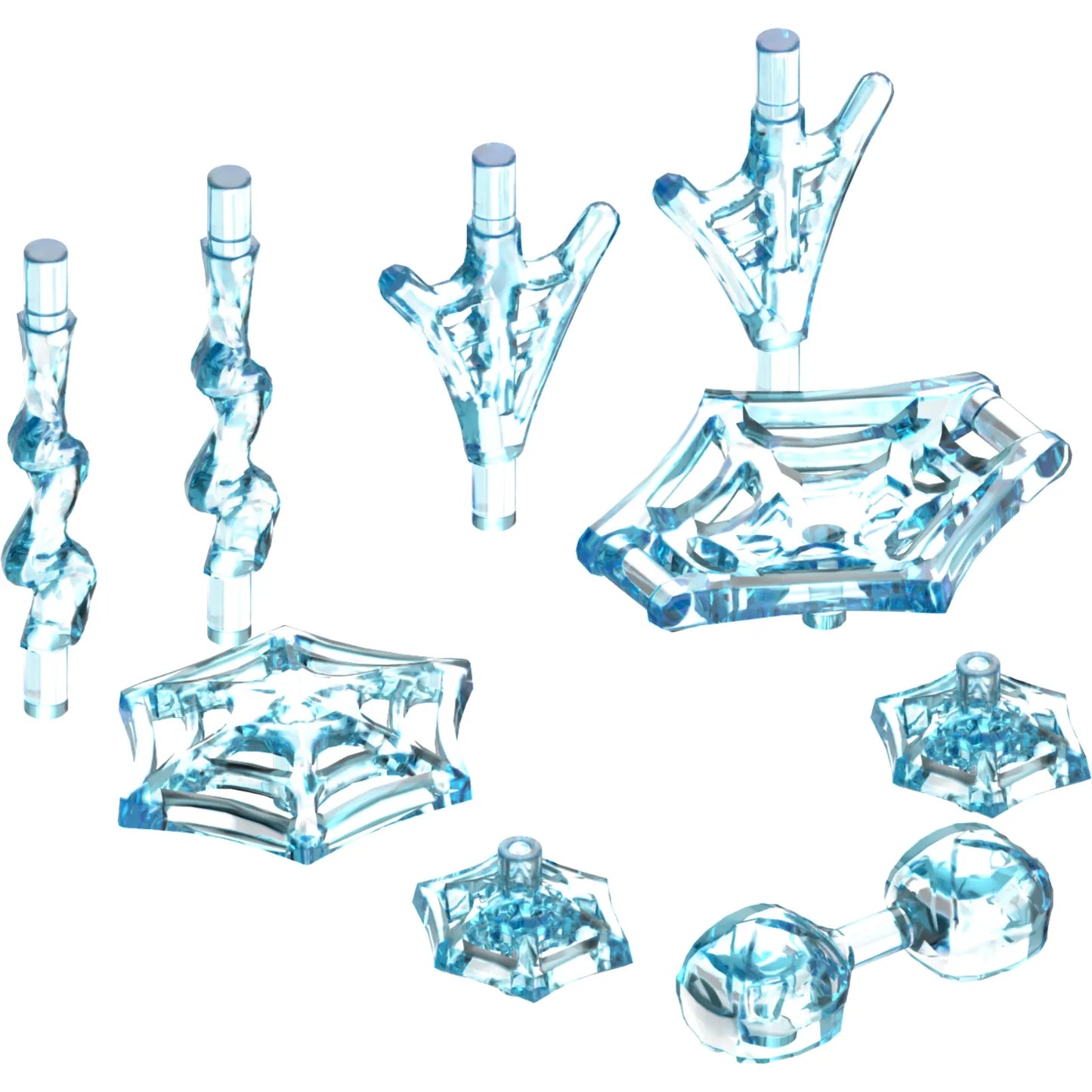 Part 36083 - Minifigure, Weapon Pack Spider-Man Web Effects, 9 in Bag (Multipack)