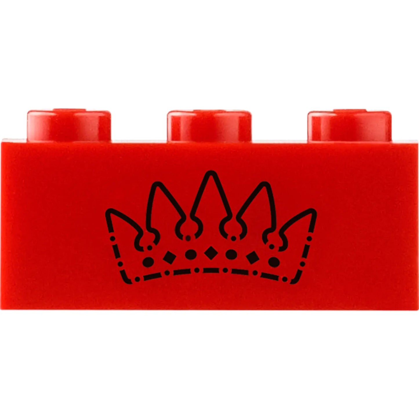 Part 3622pb152 - Brick 1 x 3 with Black Crown Pattern