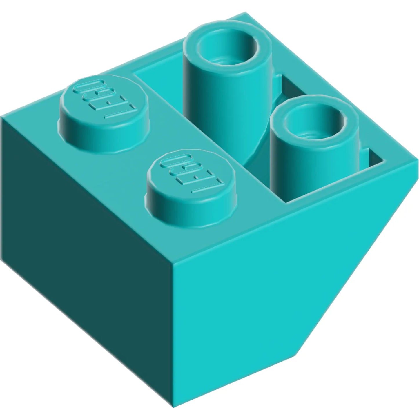 Part 3660 - Slope, Inverted 45 2 x 2 with Flat Bottom Pin