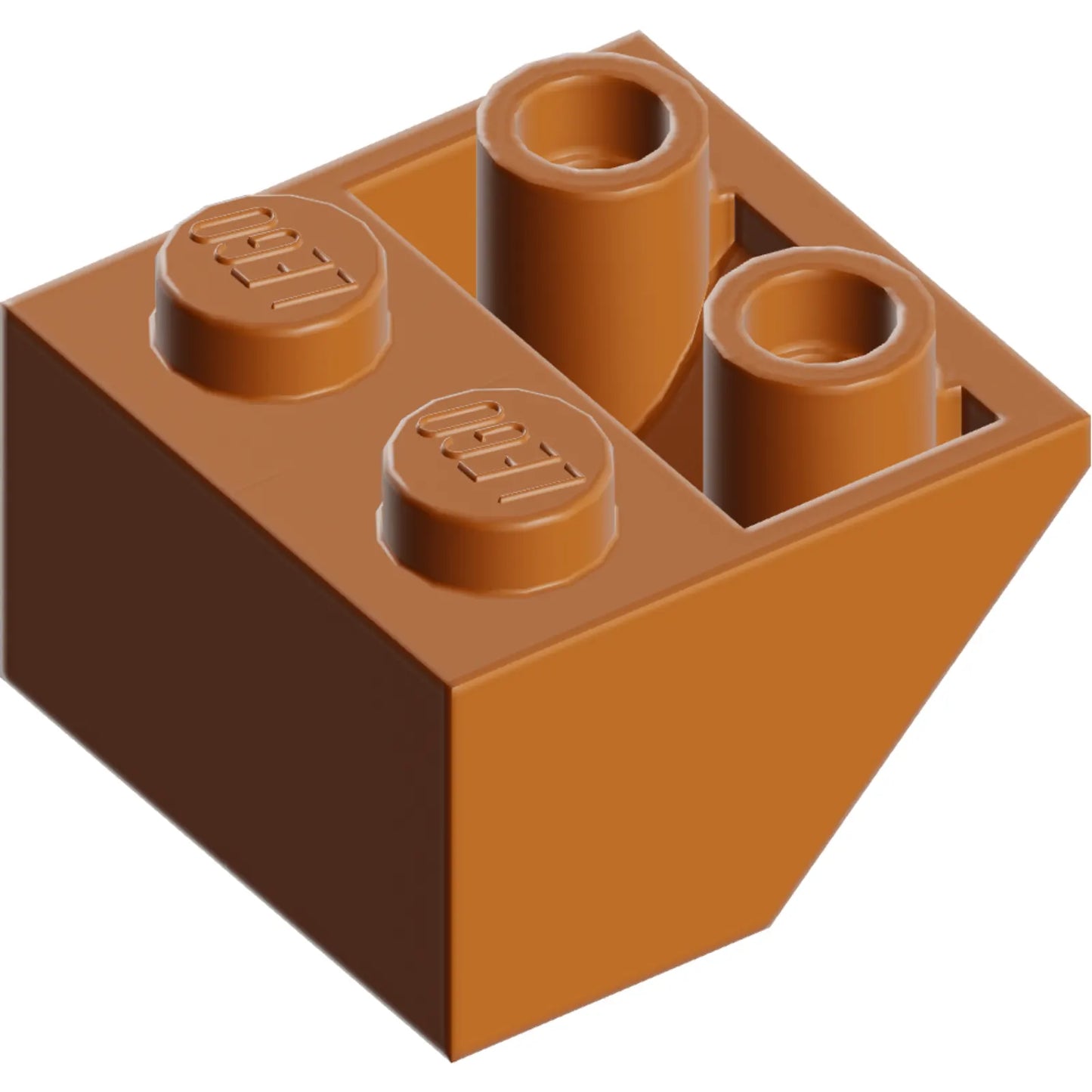 Part 3660 - Slope, Inverted 45 2 x 2 with Flat Bottom Pin