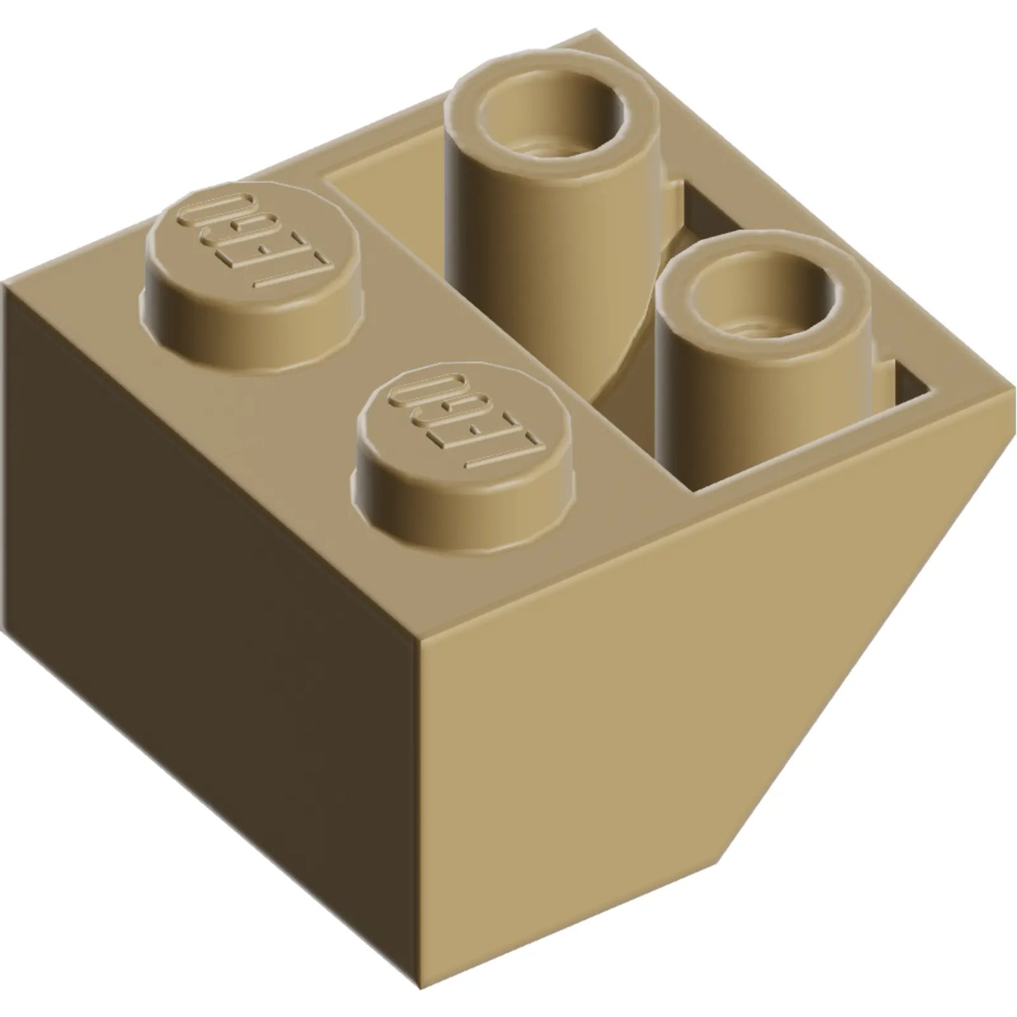Part 3660 - Slope, Inverted 45 2 x 2 with Flat Bottom Pin